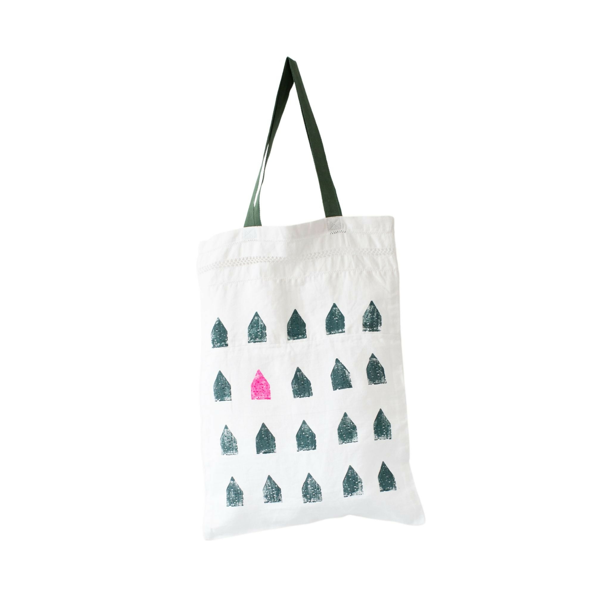 Tote bag "Maisons" imprimé