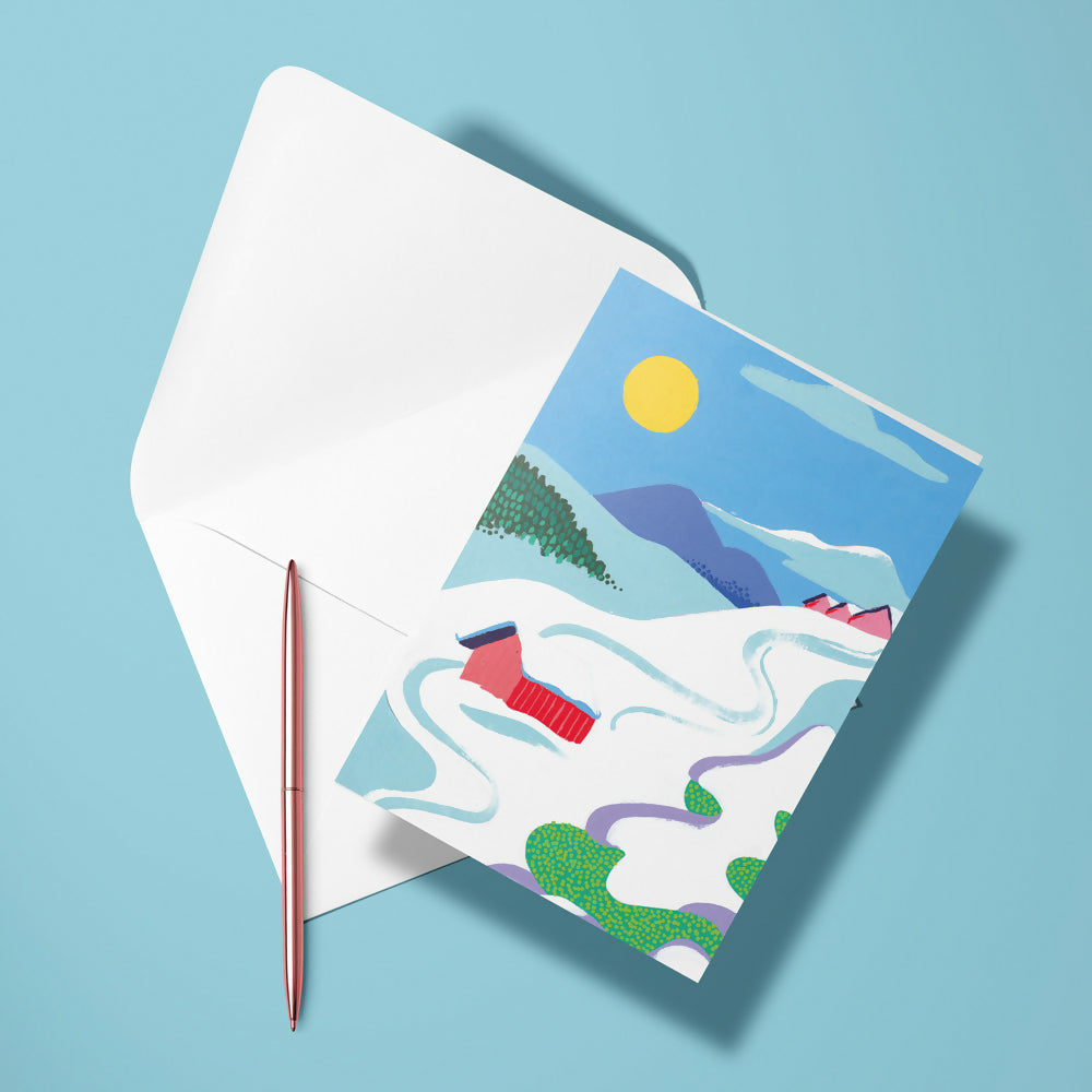 Carte pliée – La montagne de Stéphanie