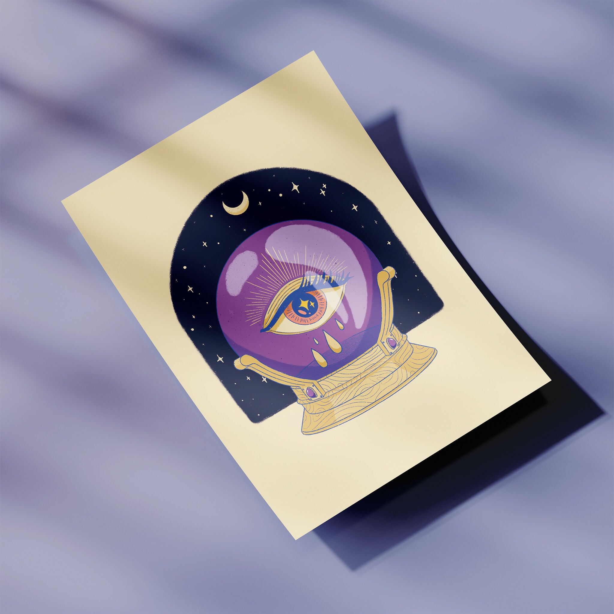 Mini print Eye - Série Sorcières