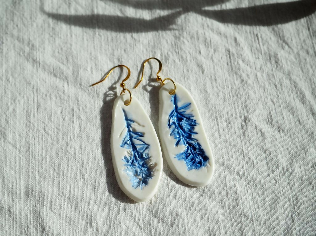 Boucles d'oreilles romarin