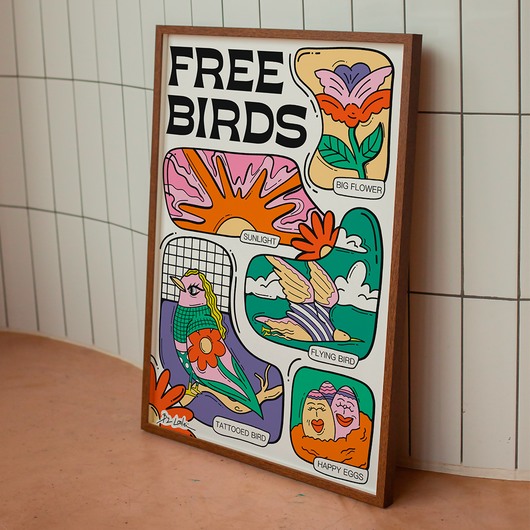 Illustration Free Birds