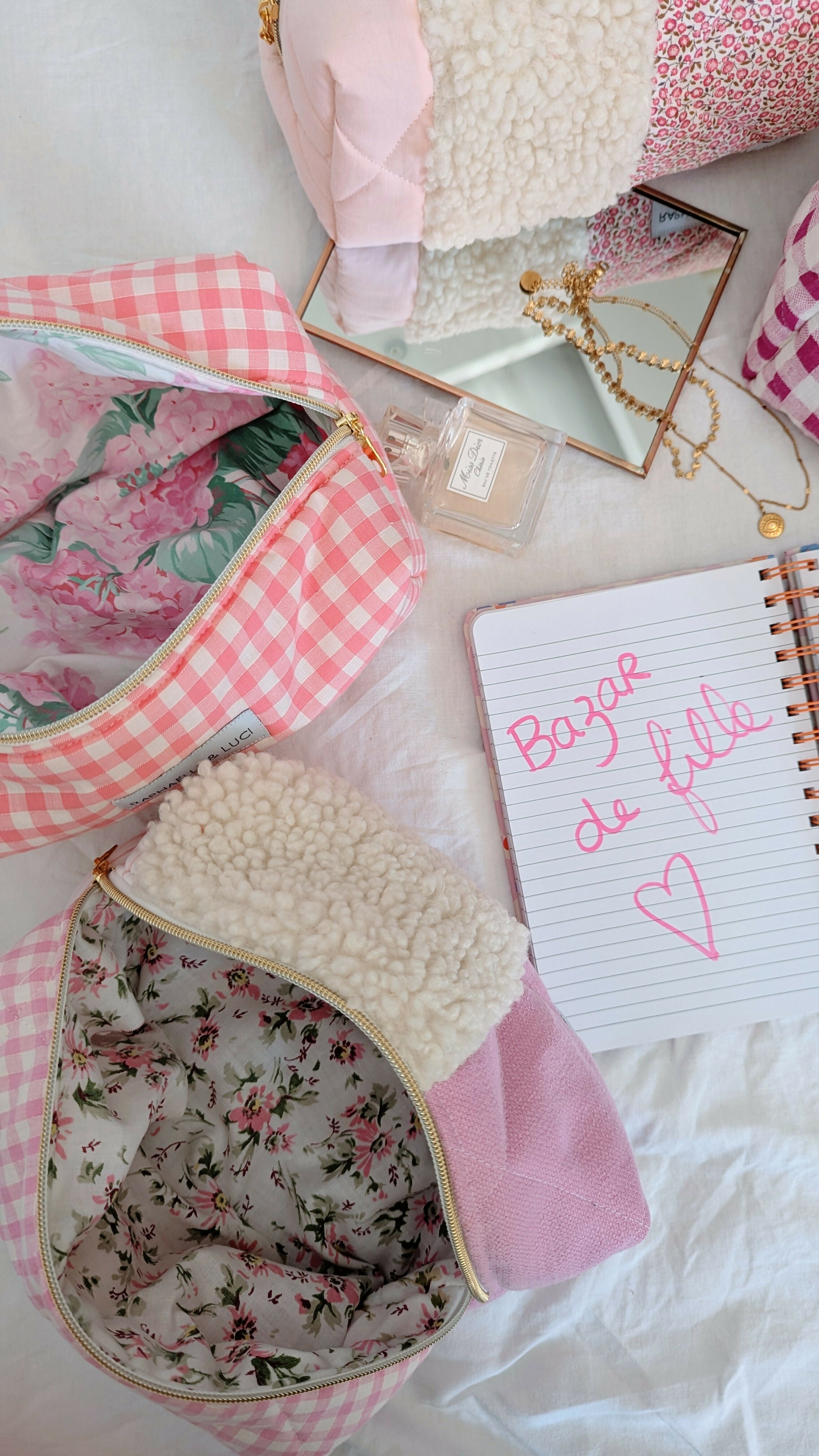 Trousse VICHY ROSE