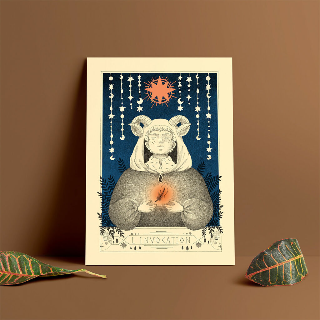 Mini print L'Invocation - Série Sorcières
