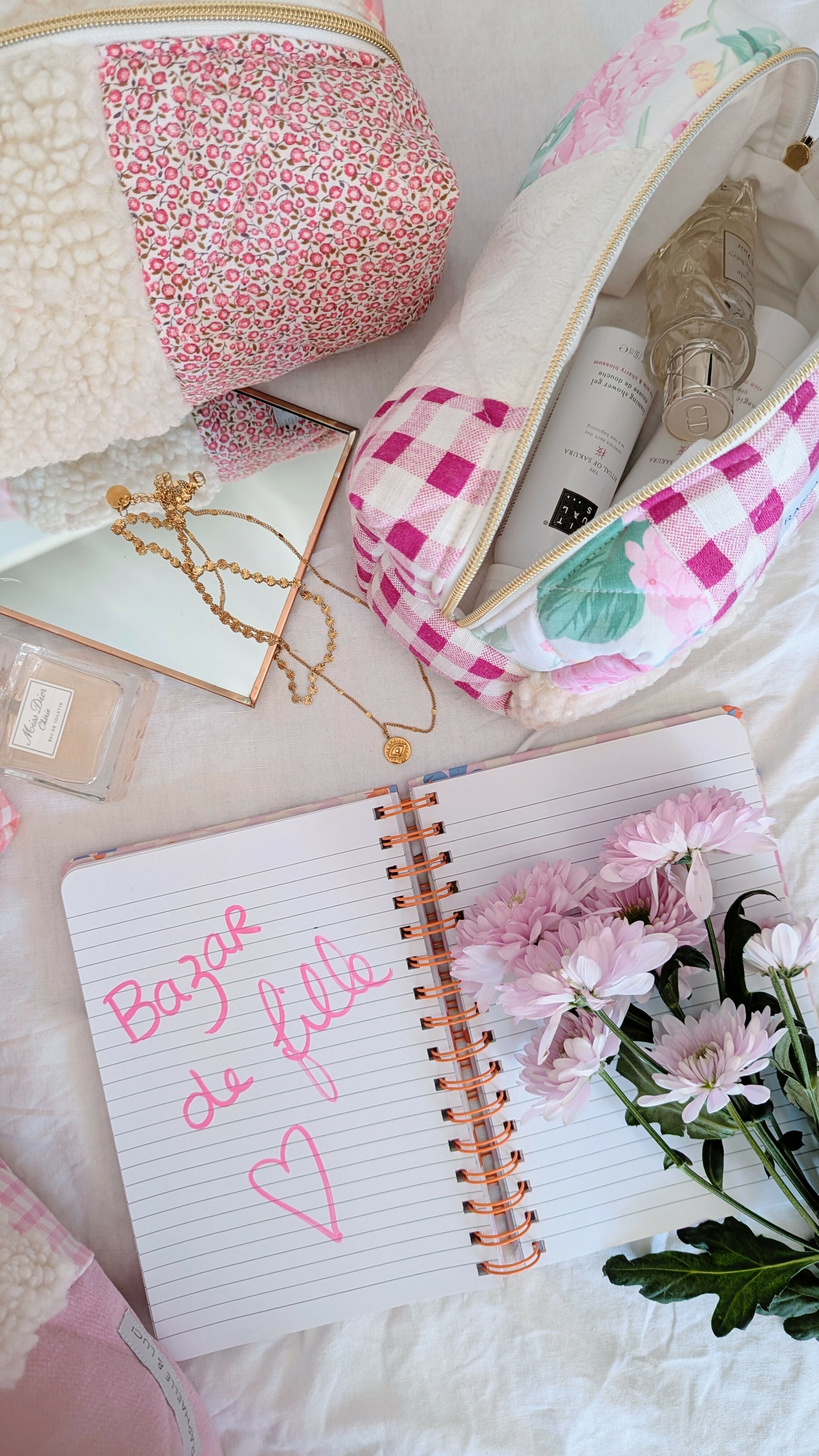 Trousse patchwork HORTENSIA