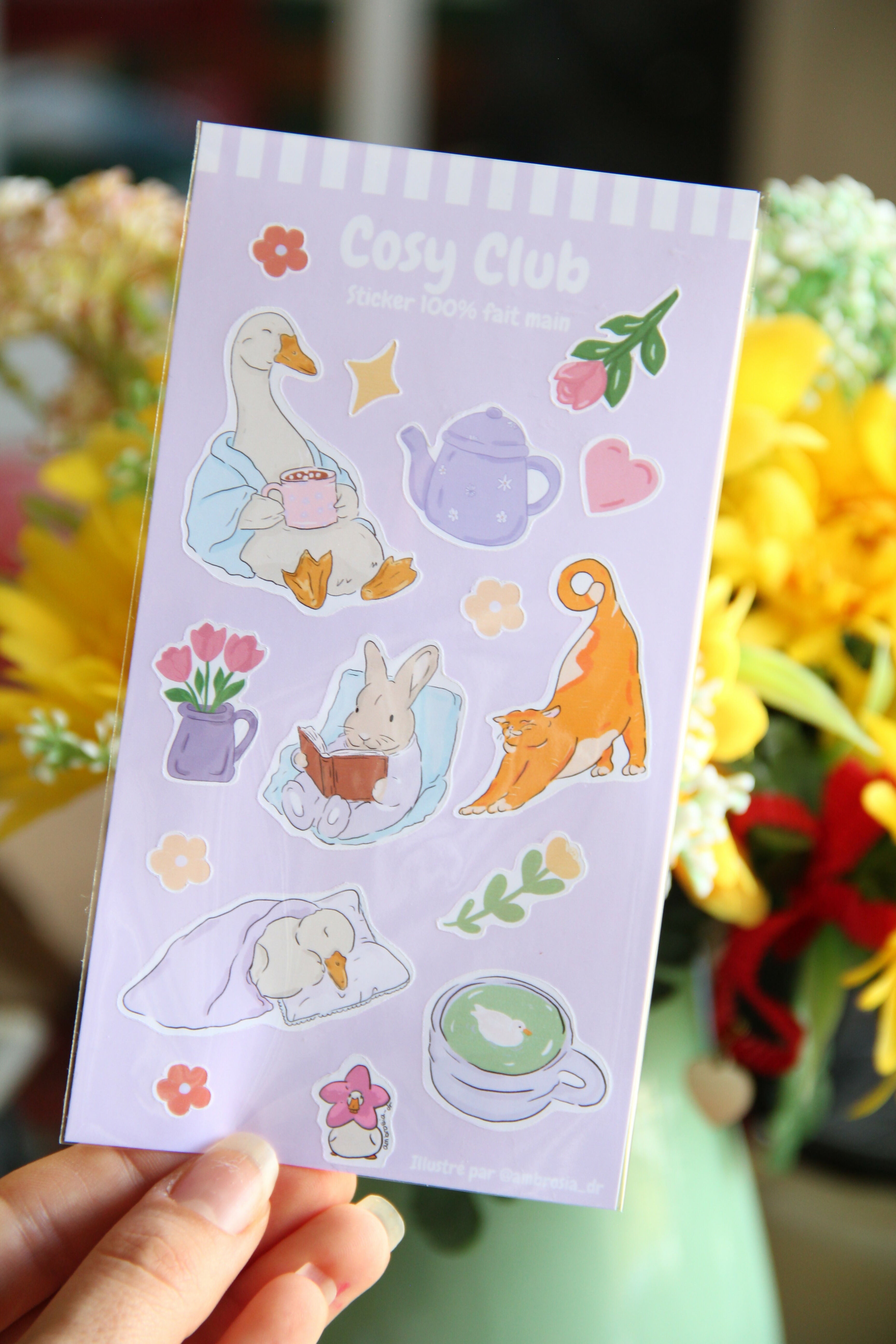 Planche de stickers "Cosy Club"