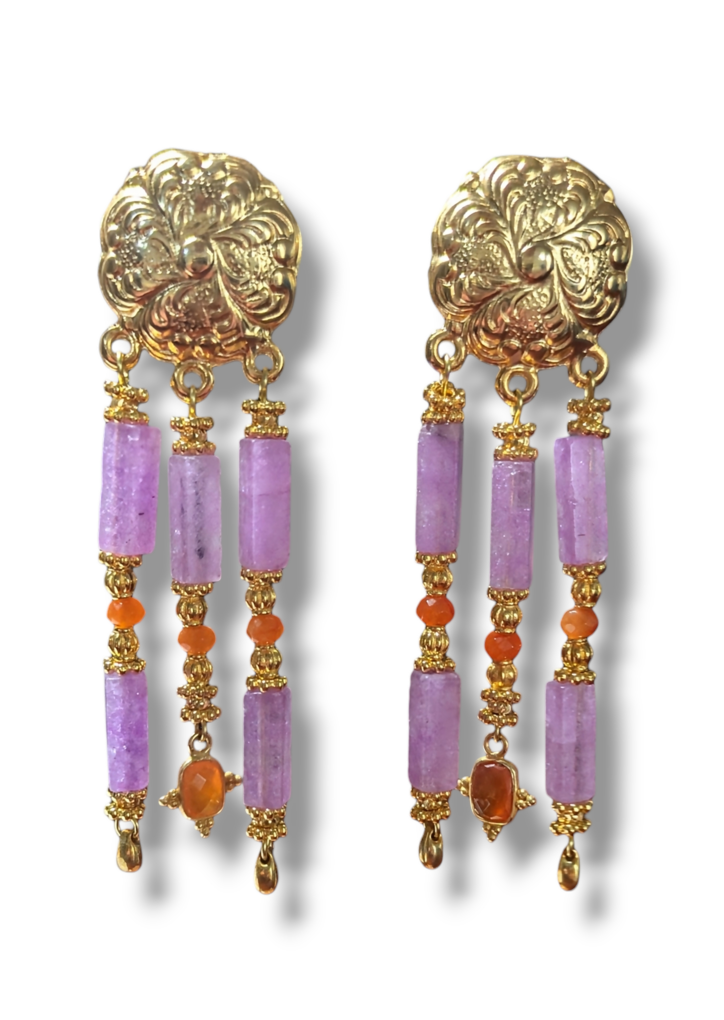 Boucles d'oreilles Esmée améthyste