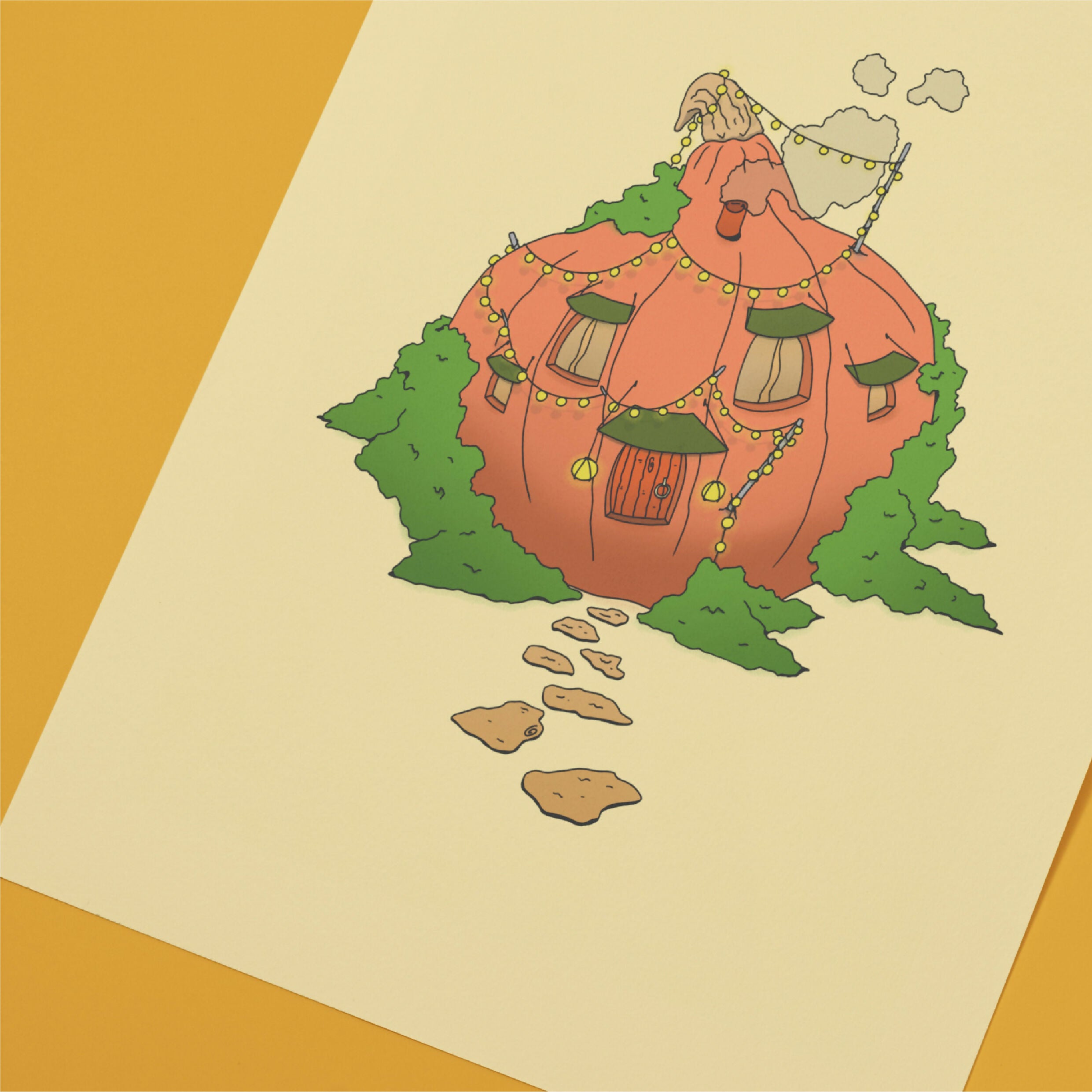 Un toit couleur automne 🥕- Affiche 30X40