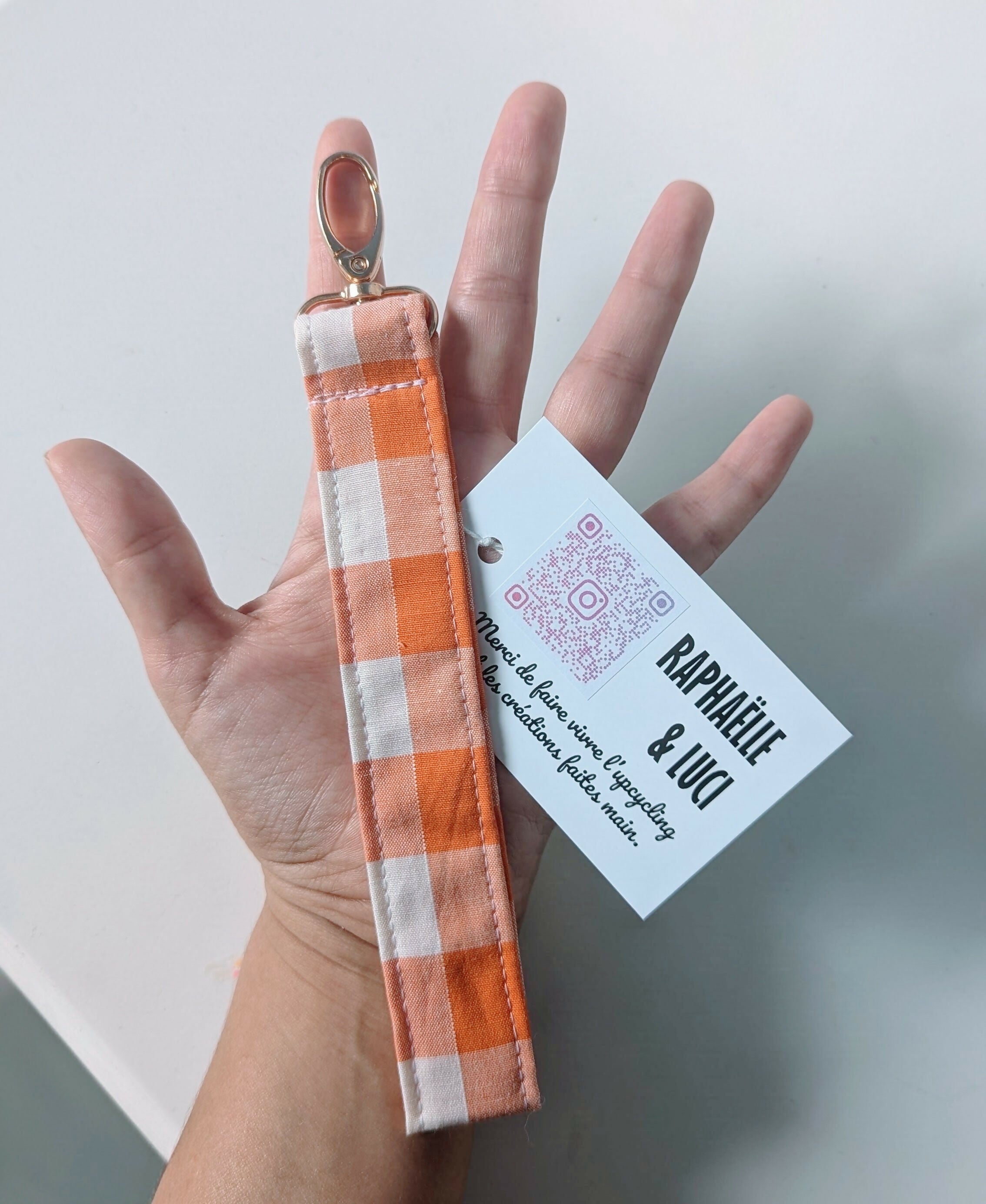Porte-clé VICHY ORANGE