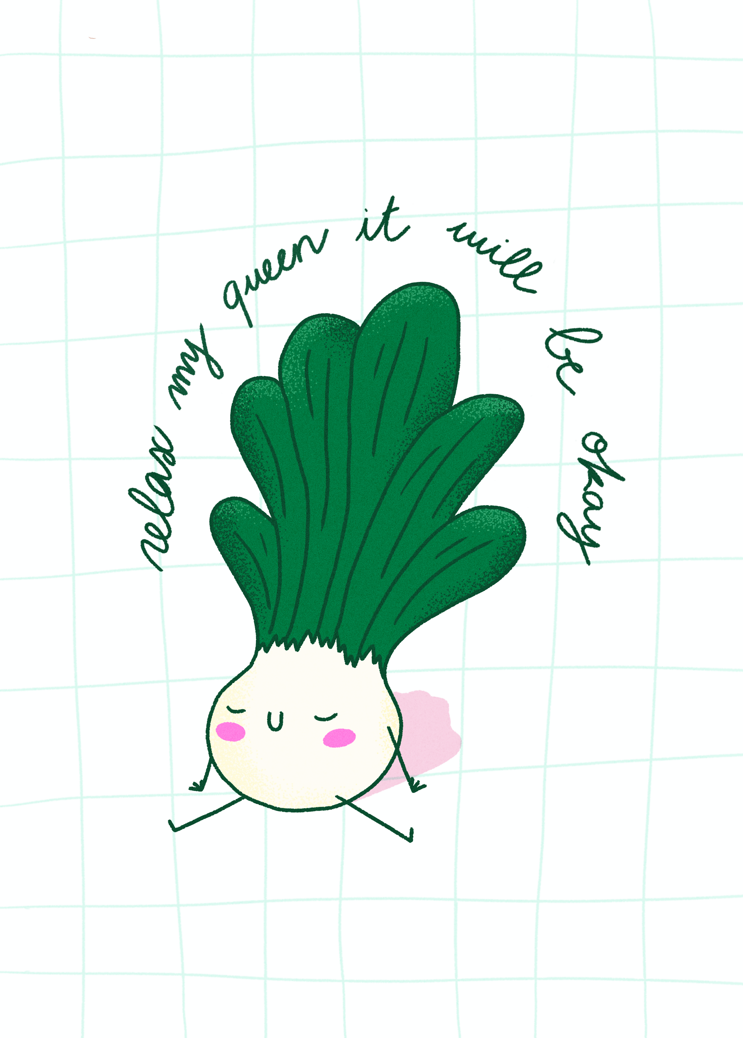 Relax my queen - Format A5 🥬