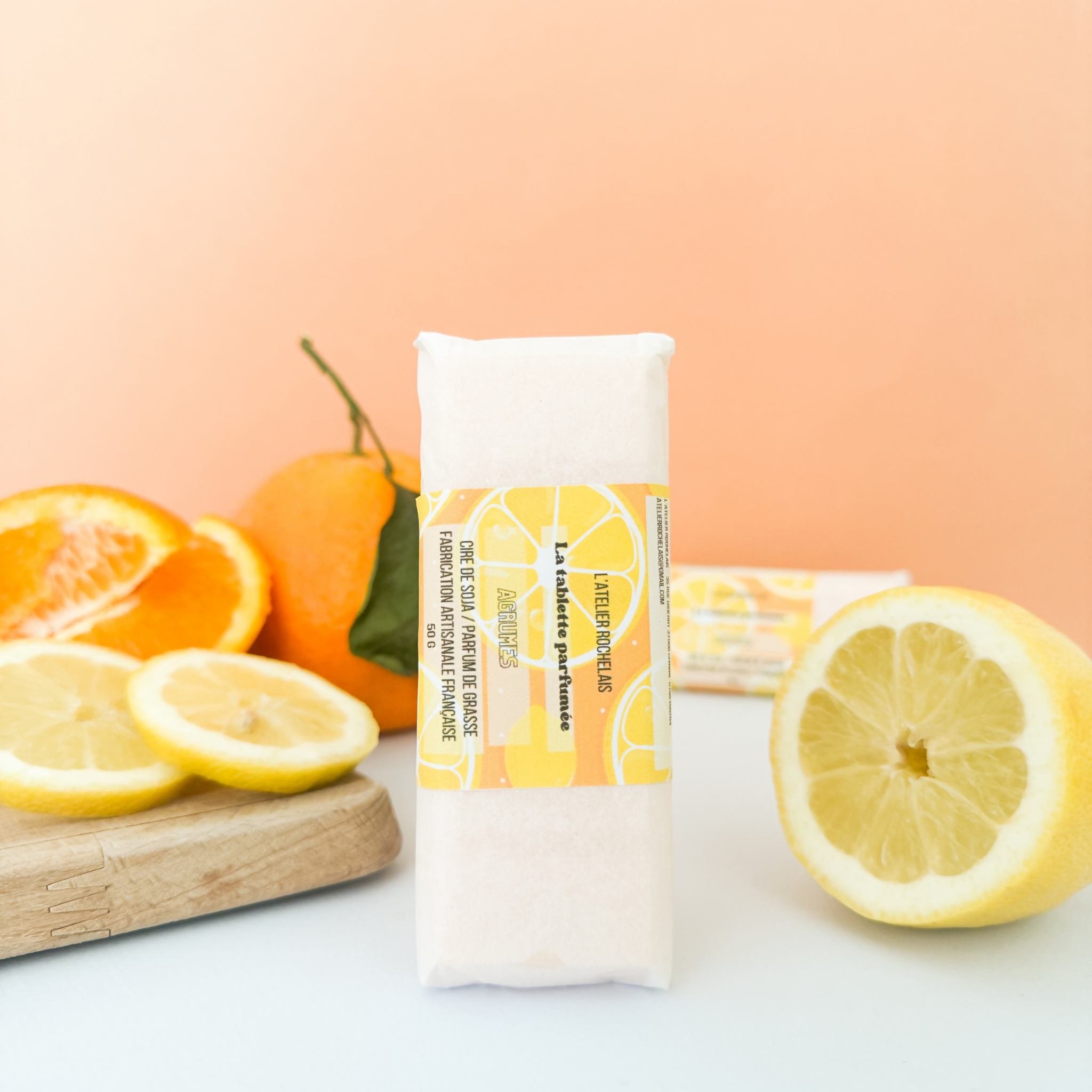 Tablettes parfumées artisanales – Cire de soja végétale – Parfums de Grasse – Diffusion longue – 50g