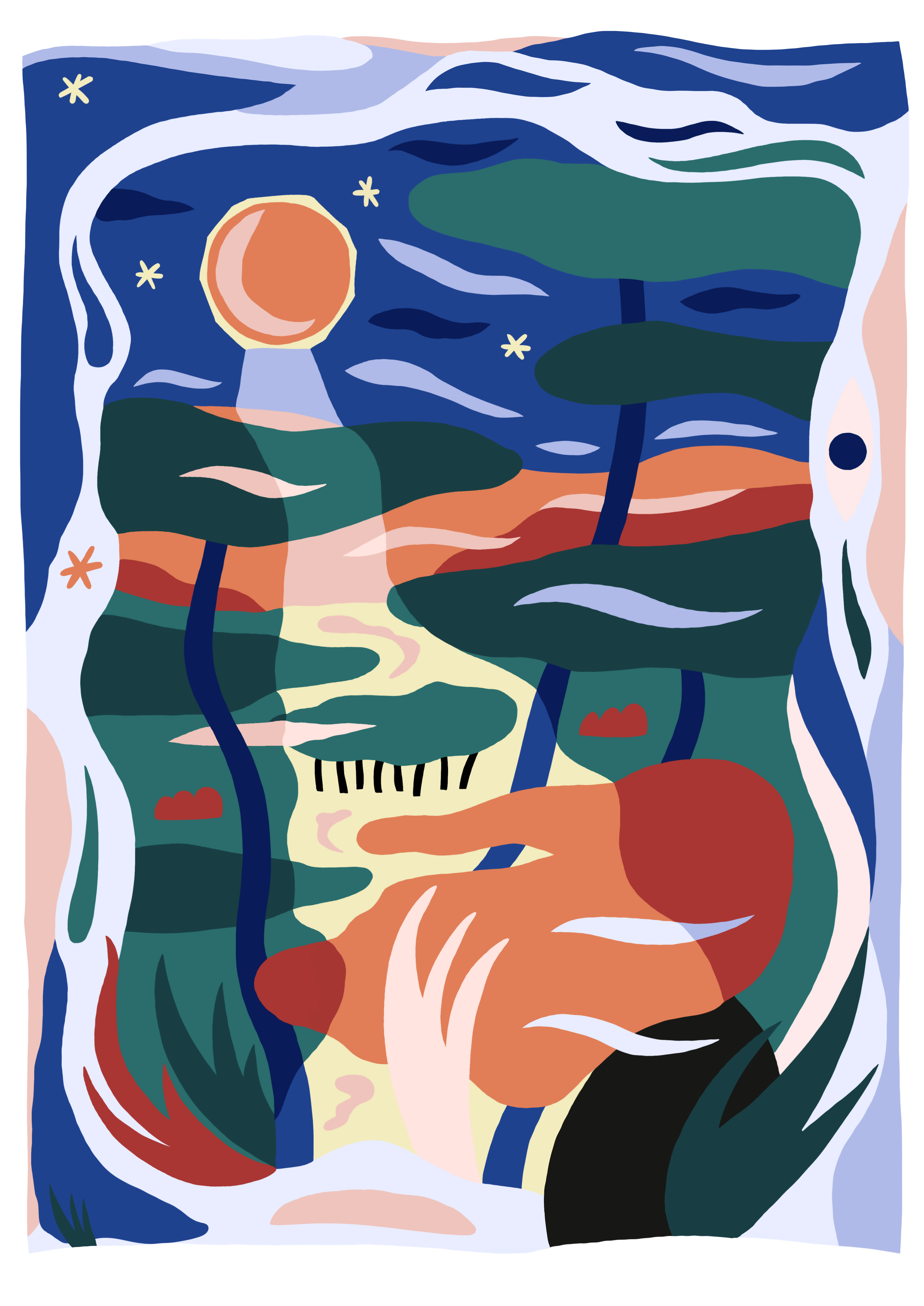 Illustration " SONGE BOISE"