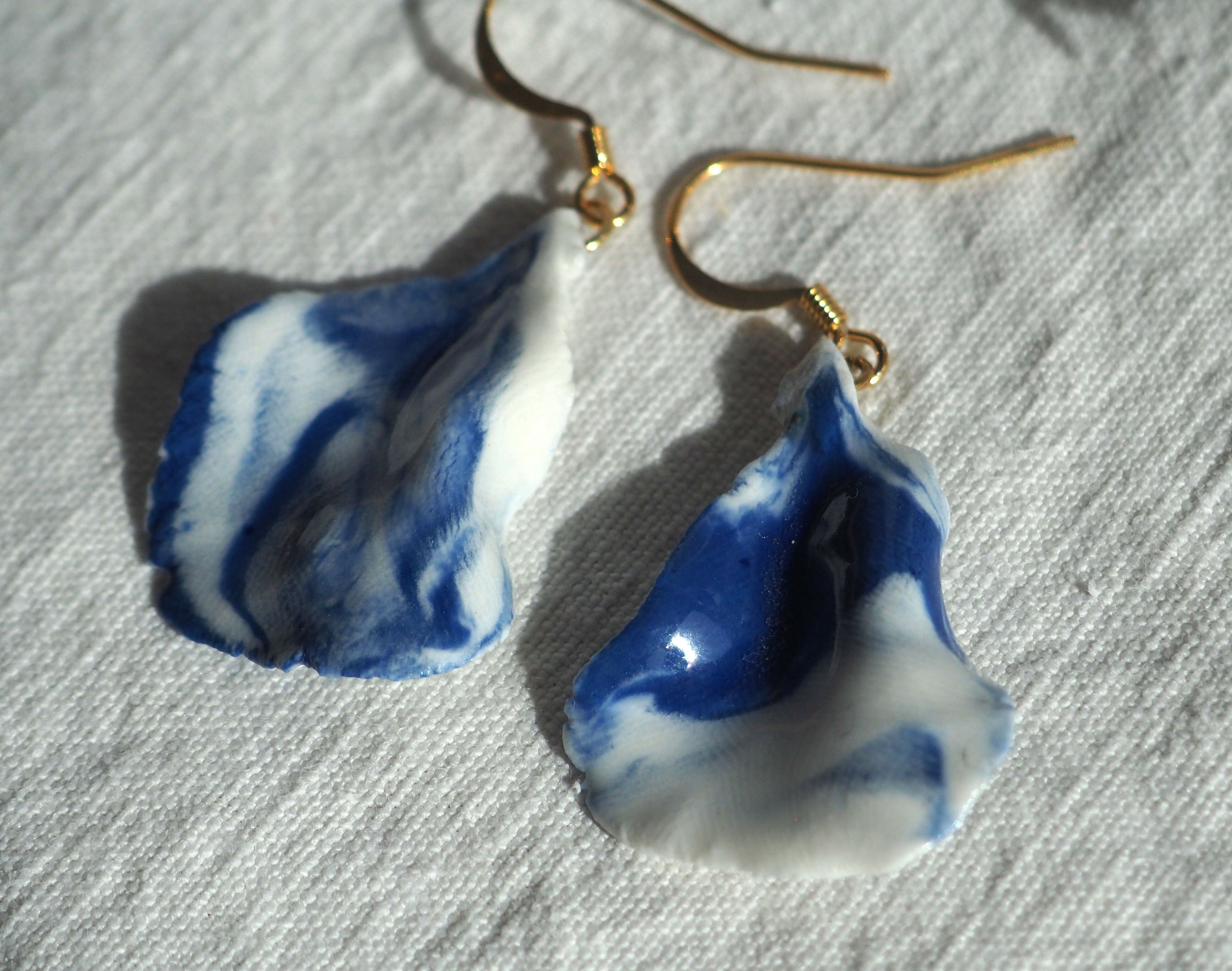 Boucles d'oreilles bicolore