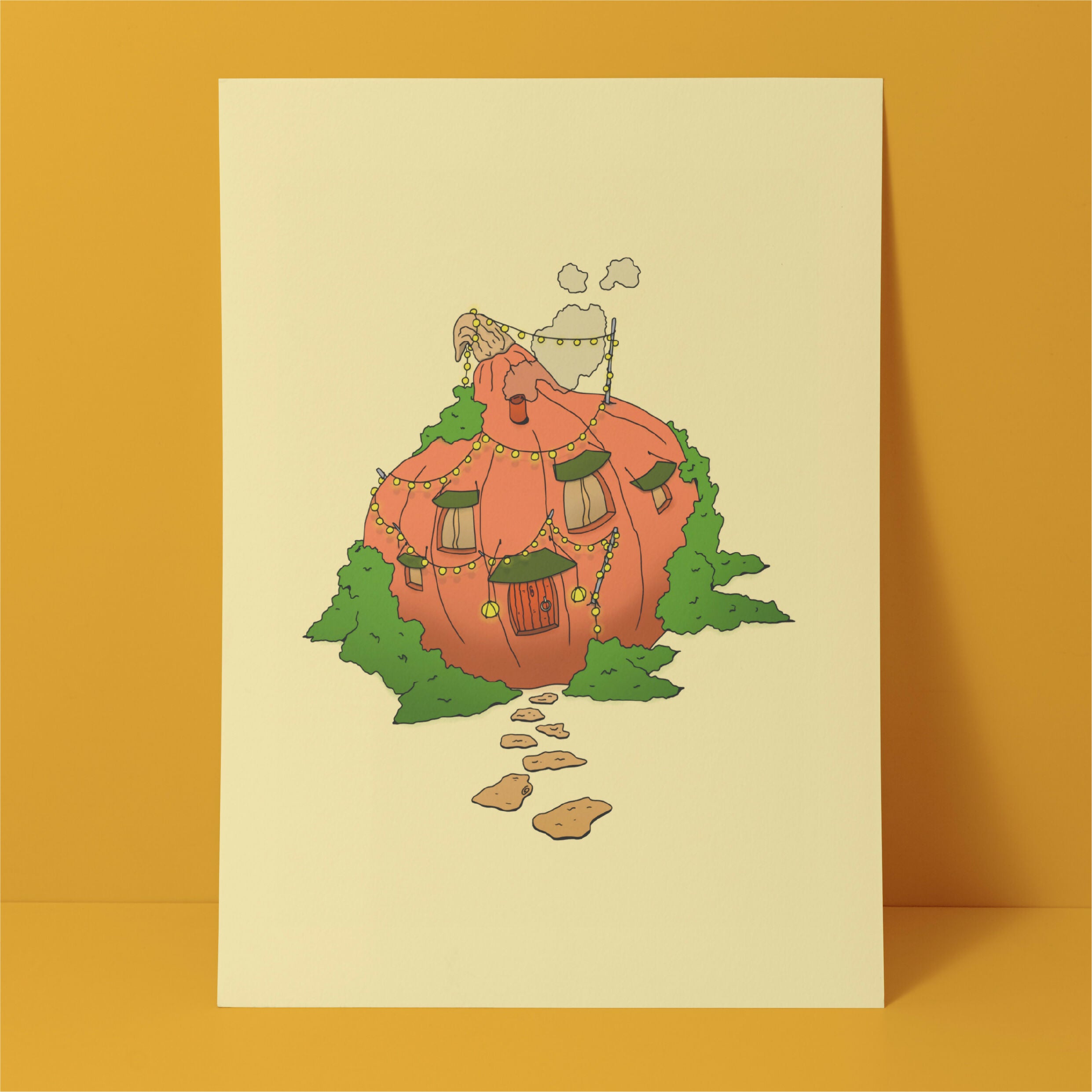Un toit couleur automne 🥕- Affiche 30X40