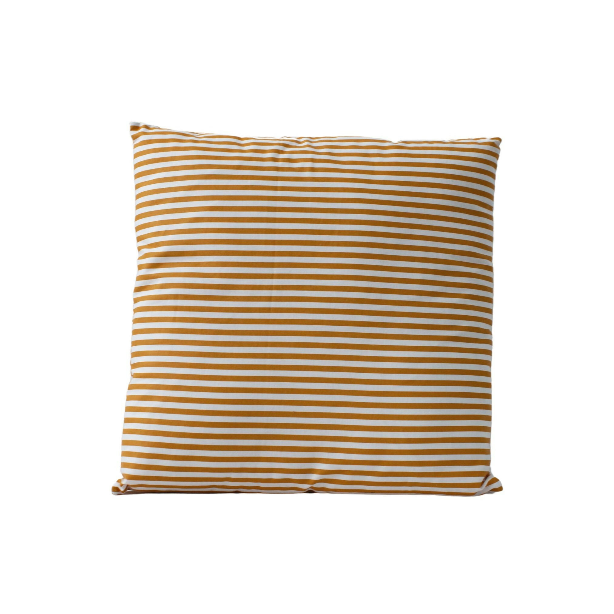 Coussin "Summer" rayé moutarde