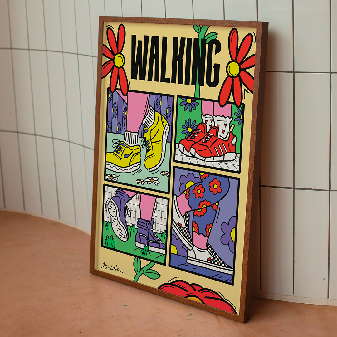 Illustration Walking
