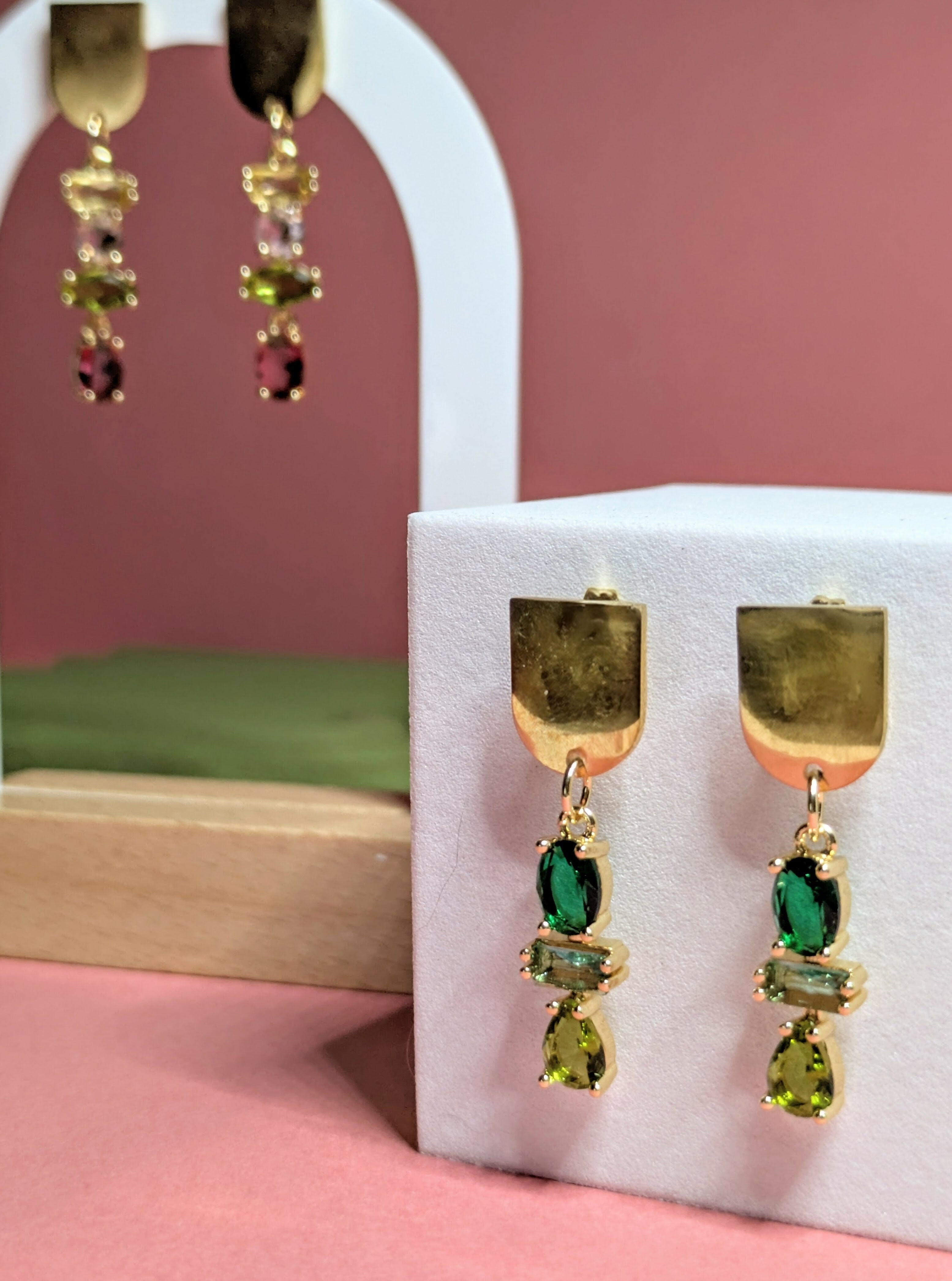 Boucles d'oreilles Marta - vert