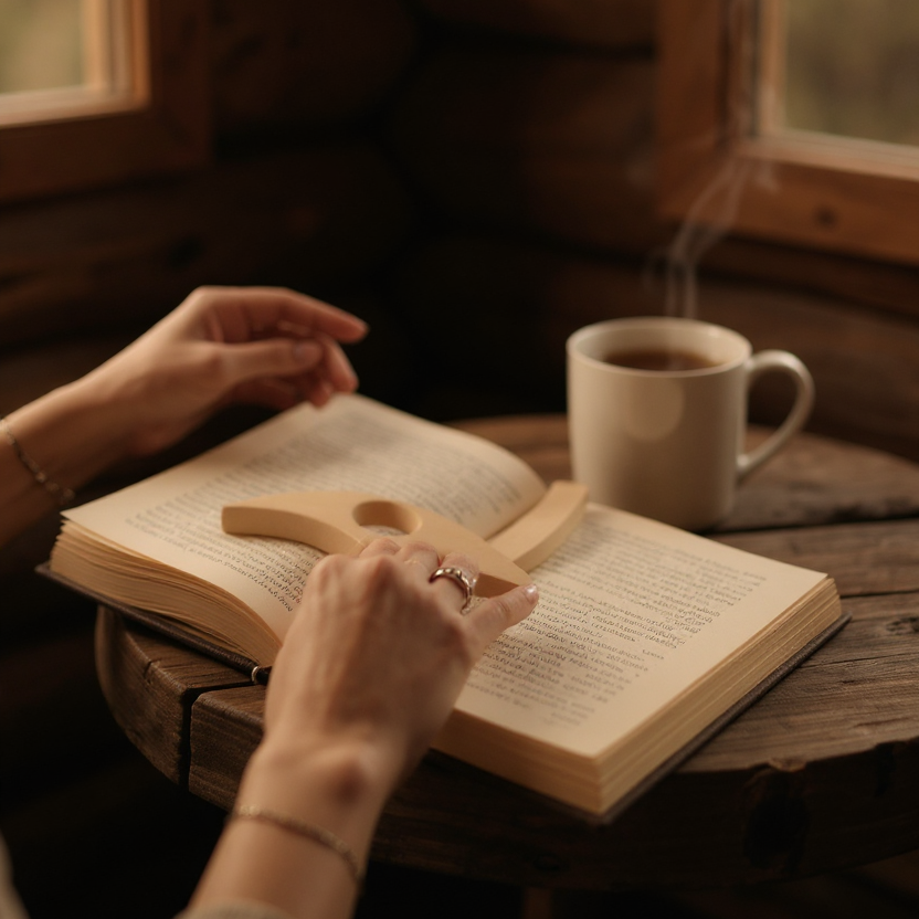 Compagnon de lecture en bois