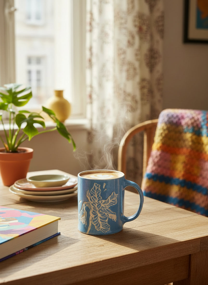 Mug Iris bleu
