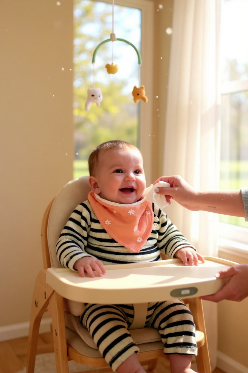 Douce prairie – Le bavoir bandana qui fait fleurir les repas