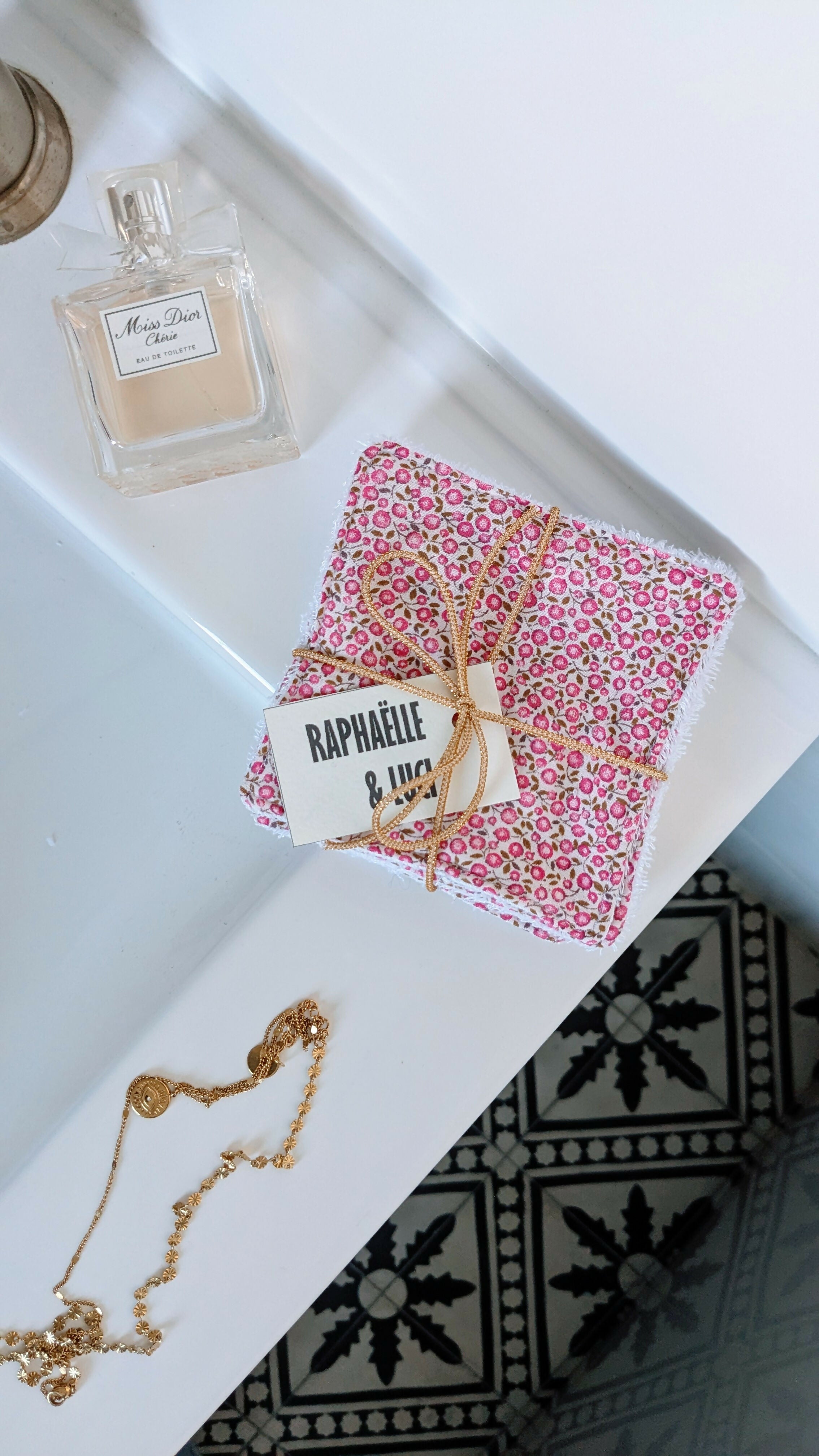 Lot de 7 lingettes lavables ROSALIE