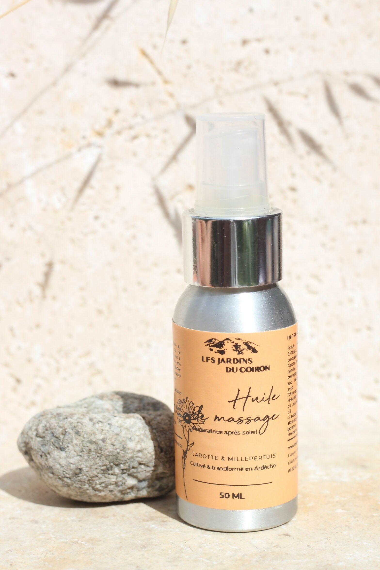 Huile après-soleil au Millepertuis