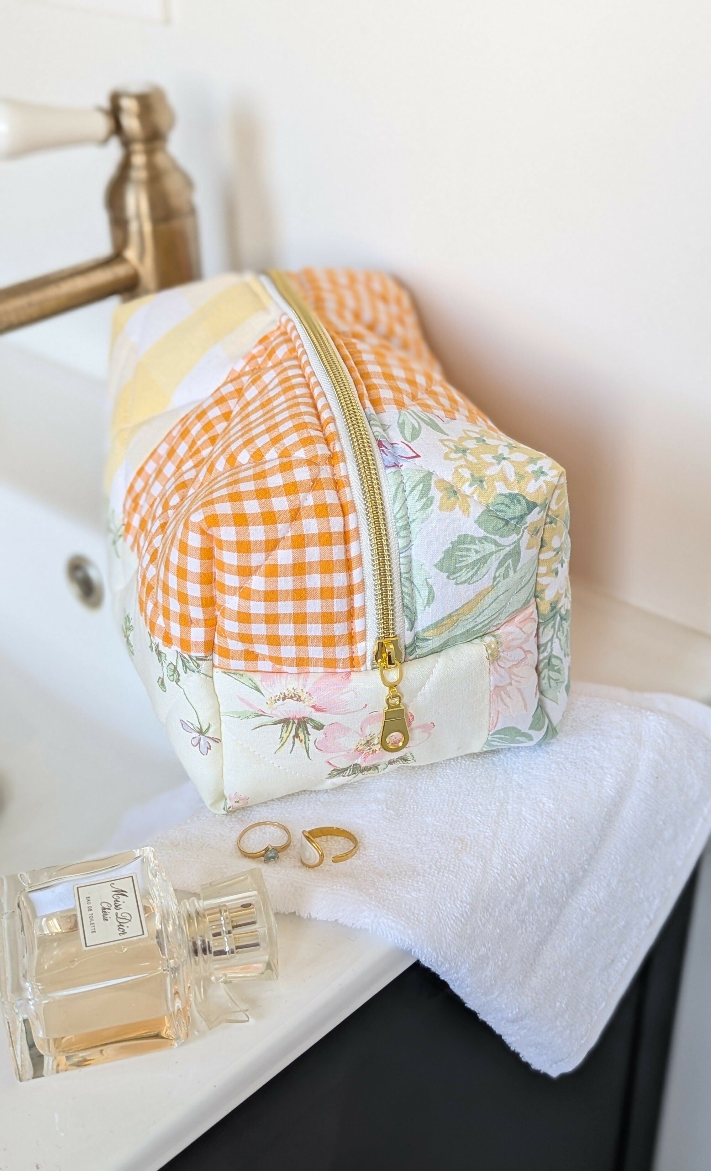 Trousse patchwork ORANGE