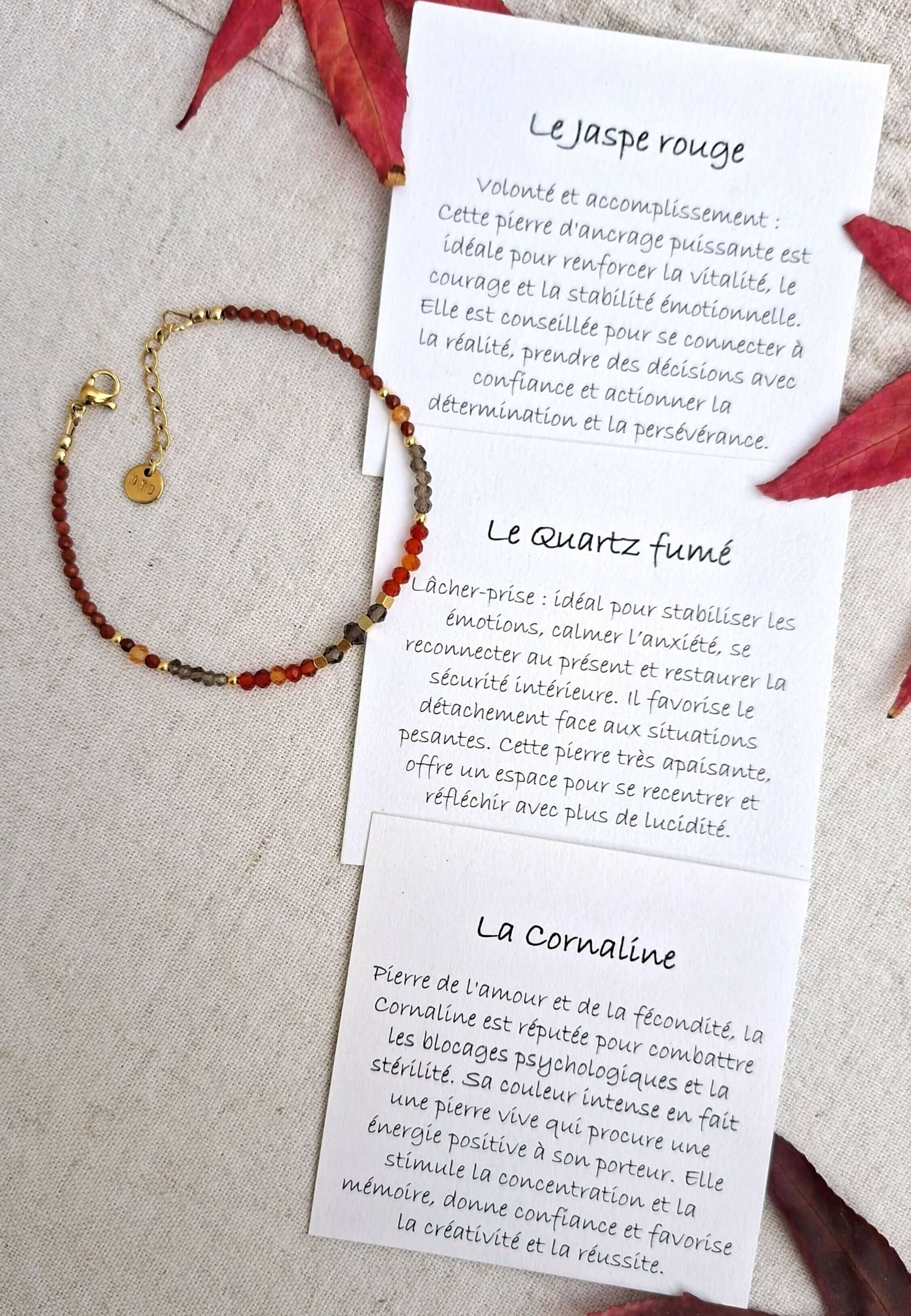 Bracelet PAPRIKA pierres fines