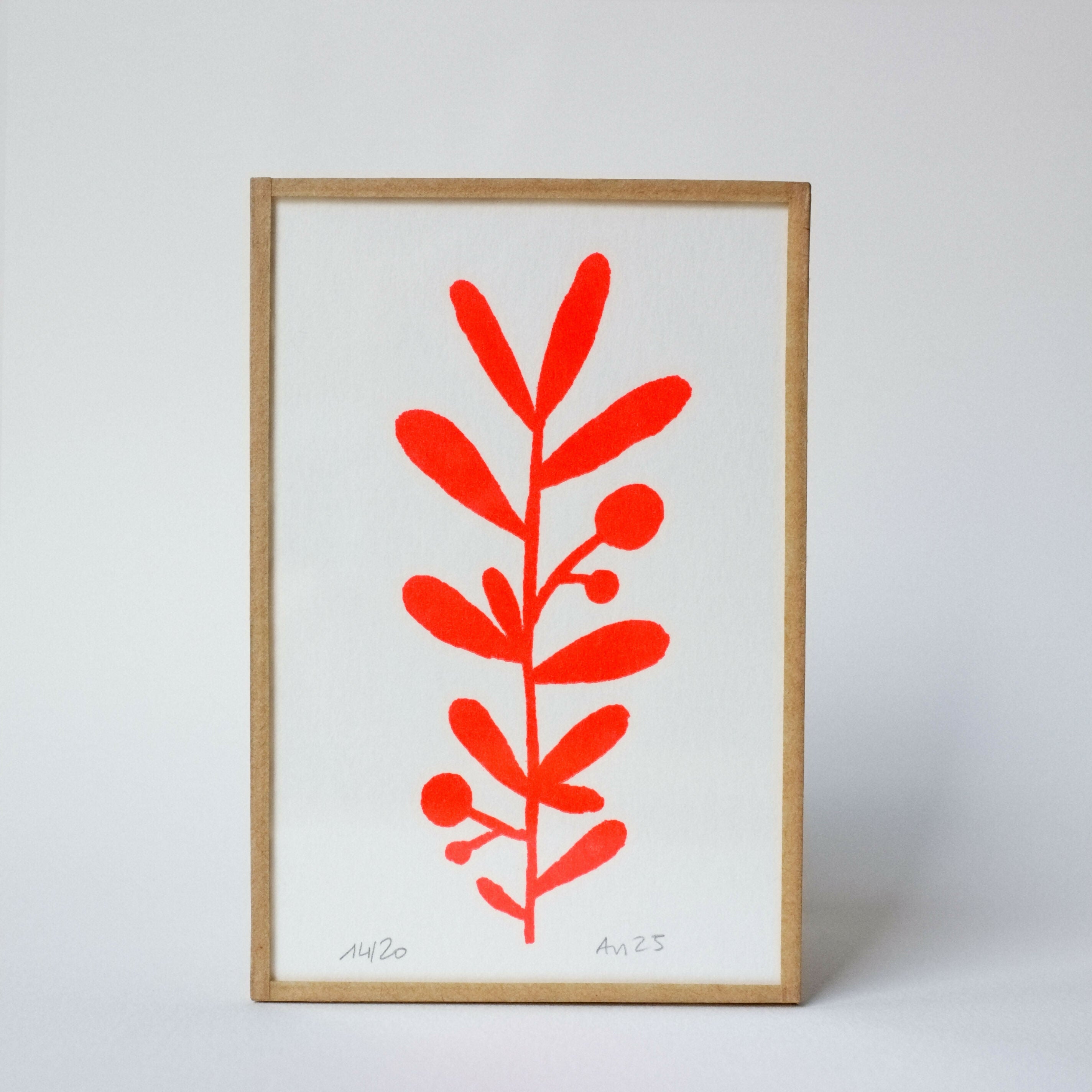 Sérigraphie Suzanne Rouge fluo