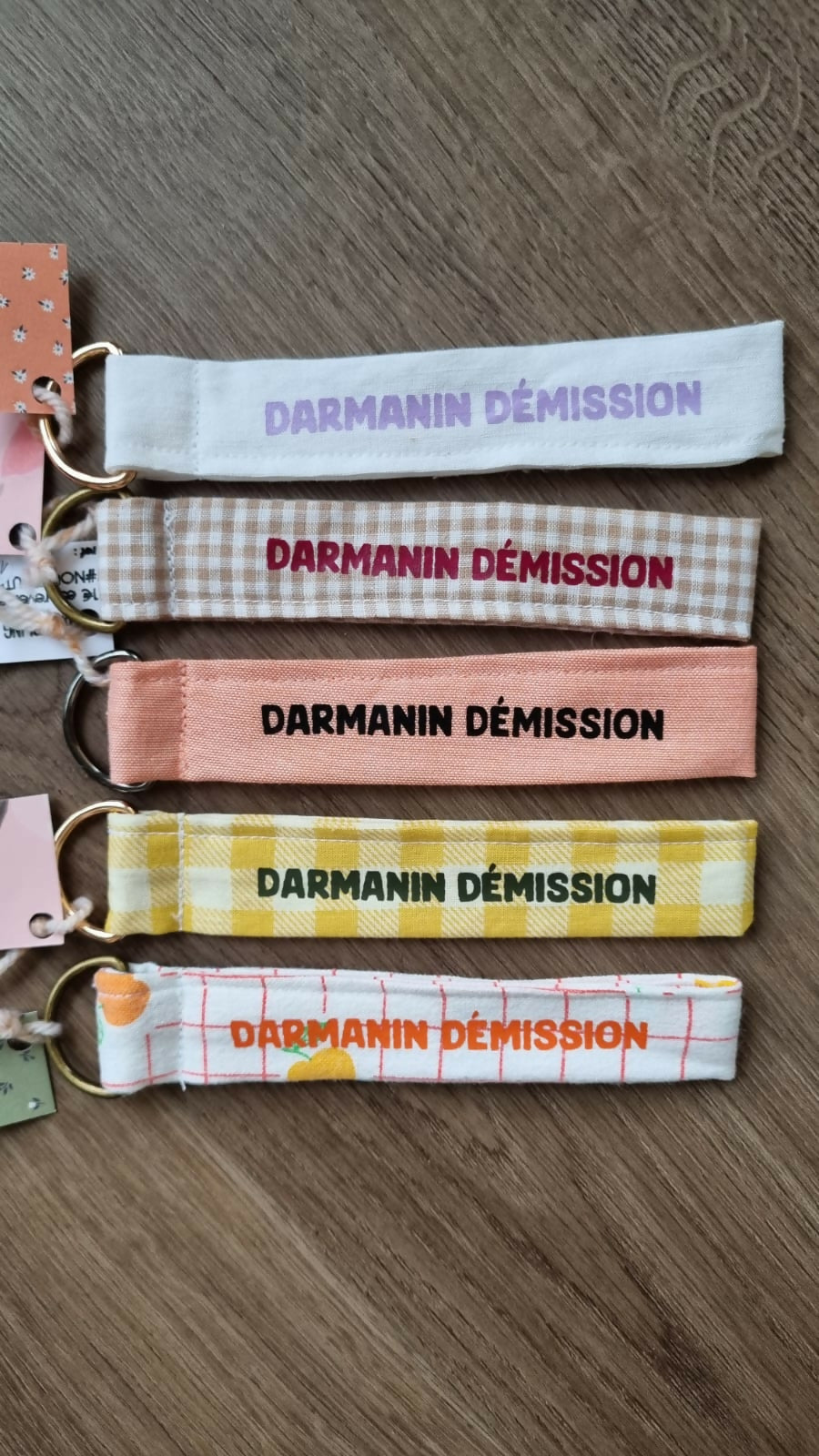 Porte-clé "Darmanin Démission"