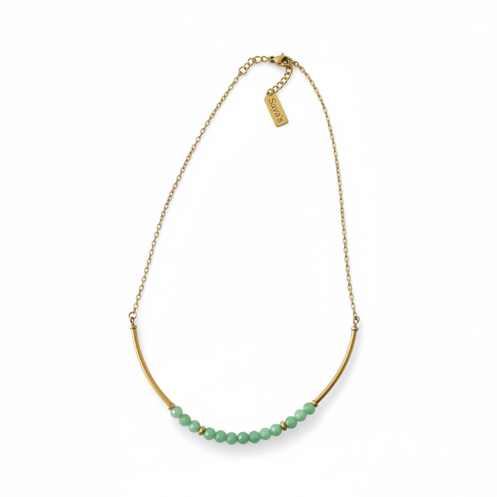 Collier NAOMIE - Jade vert