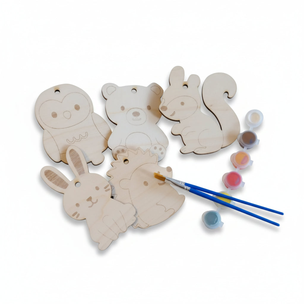 Kit DIY peindre "Animaux de la Forêt"