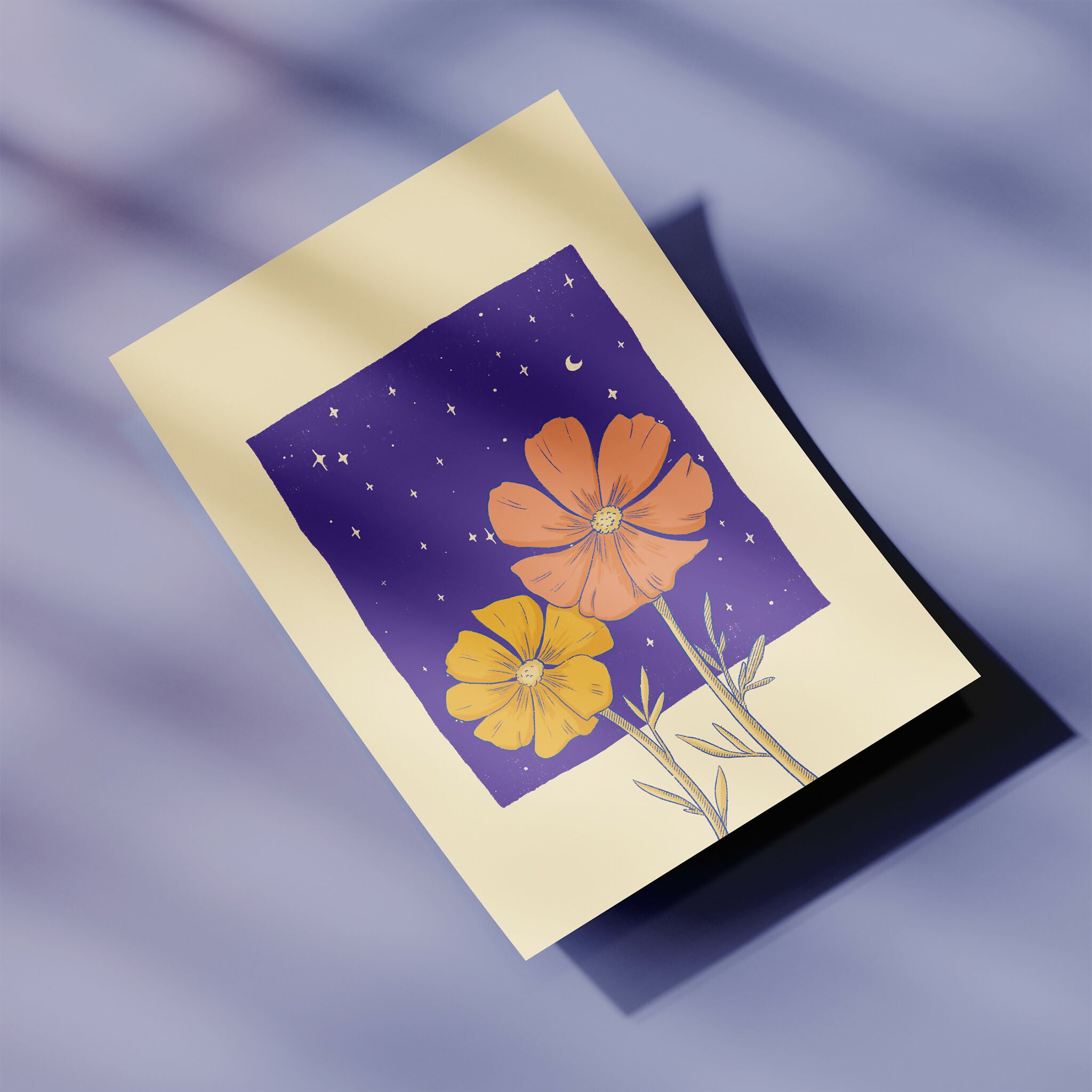 Mini print Cosmos - Série Sorcières