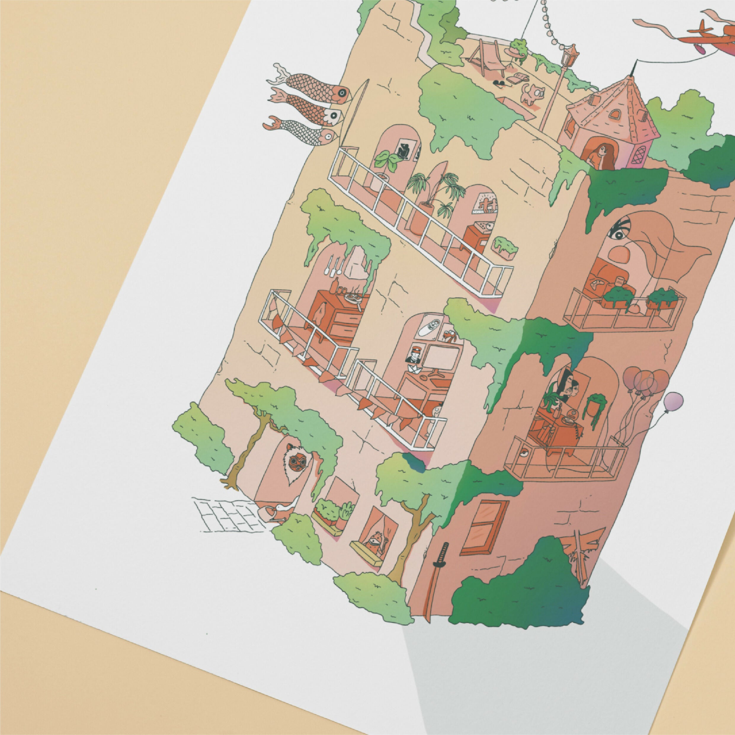 La maison qui rêve ☁️- Affiche 30X40