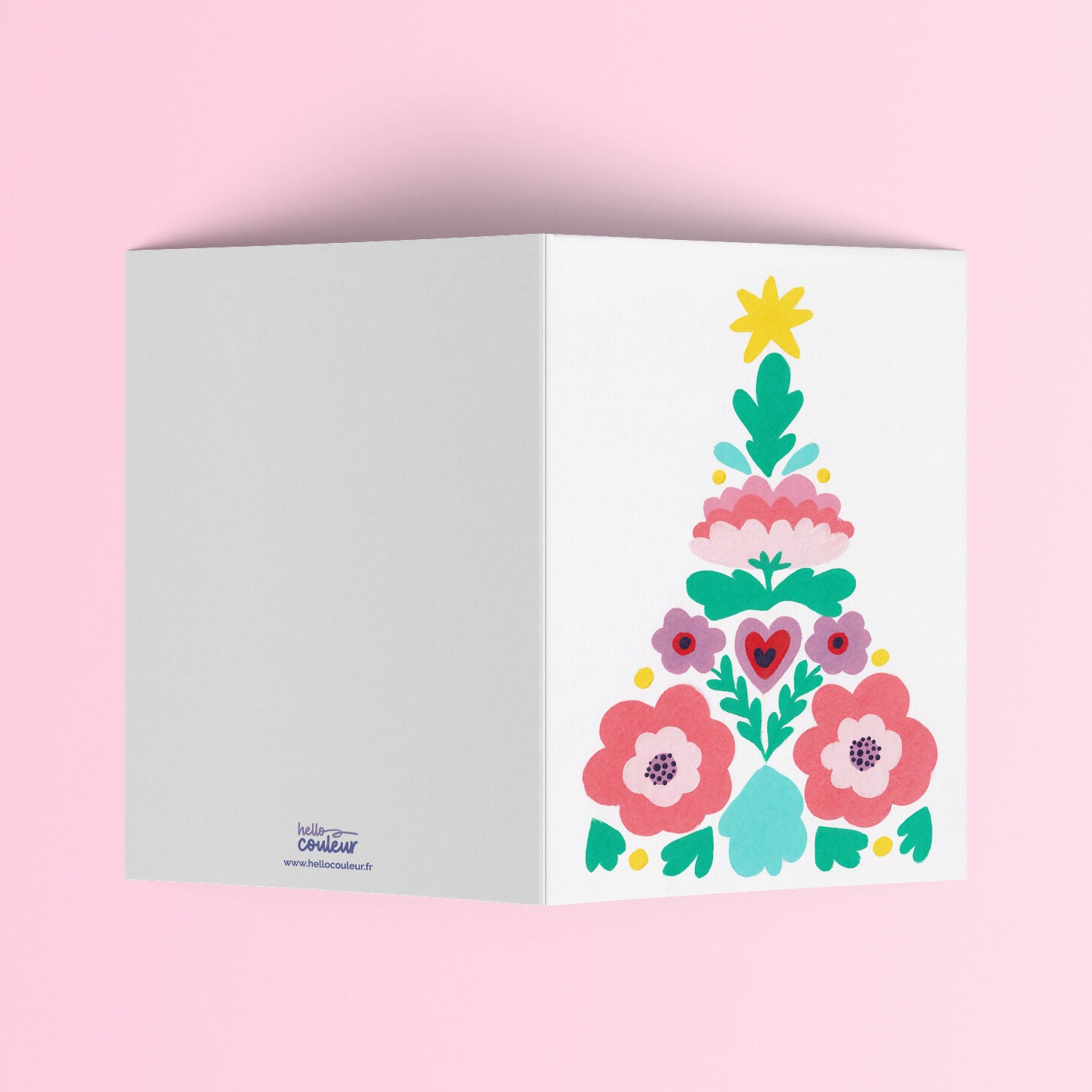Carte pliée - Sapin Scandinave