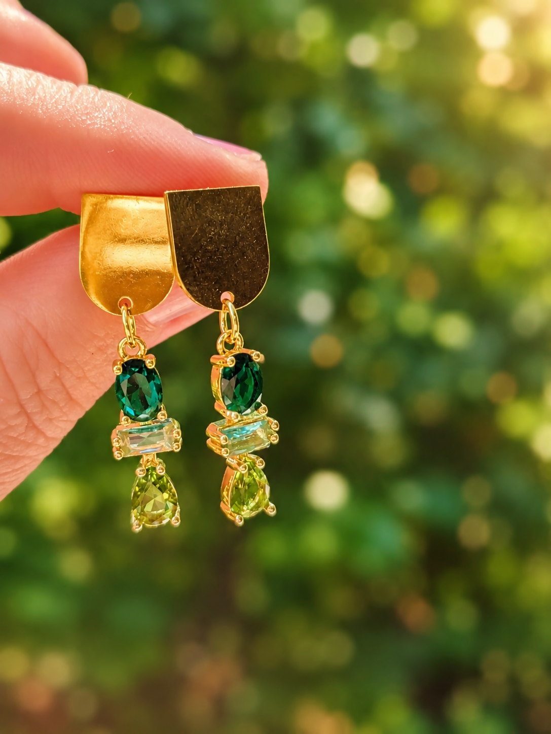 Boucles d'oreilles Marta - vert