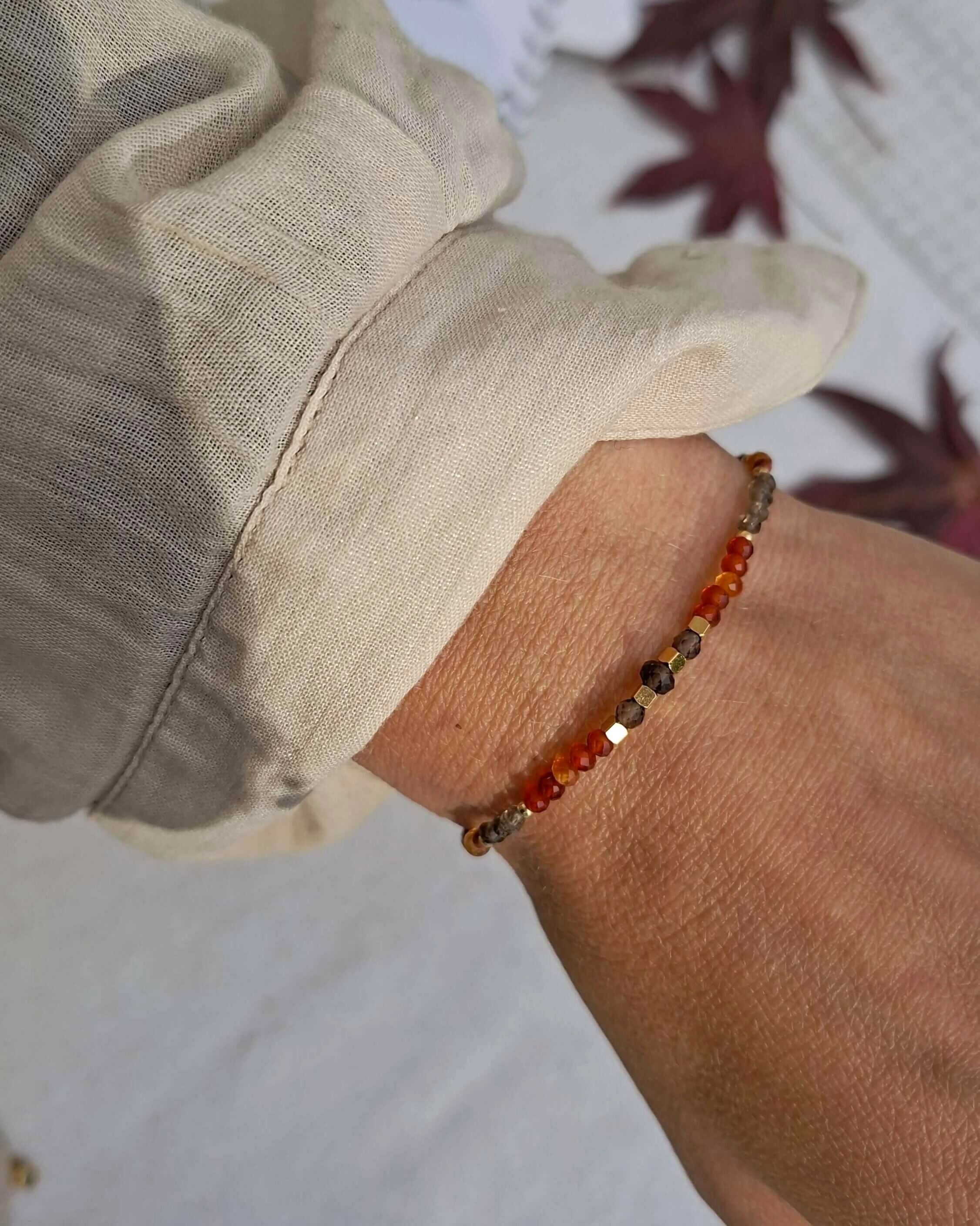 Bracelet PAPRIKA pierres fines