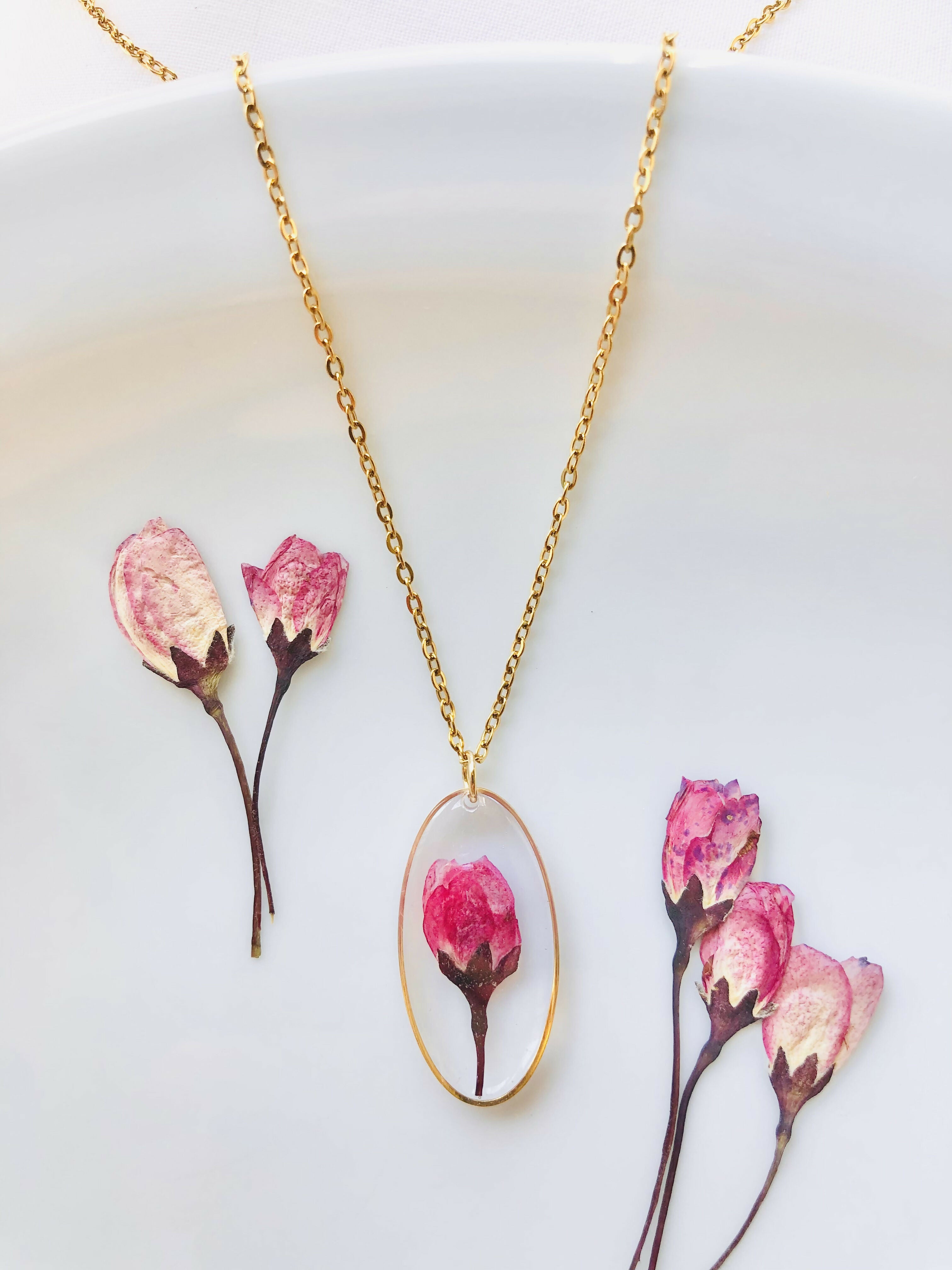 Collier fleur de cerisier
