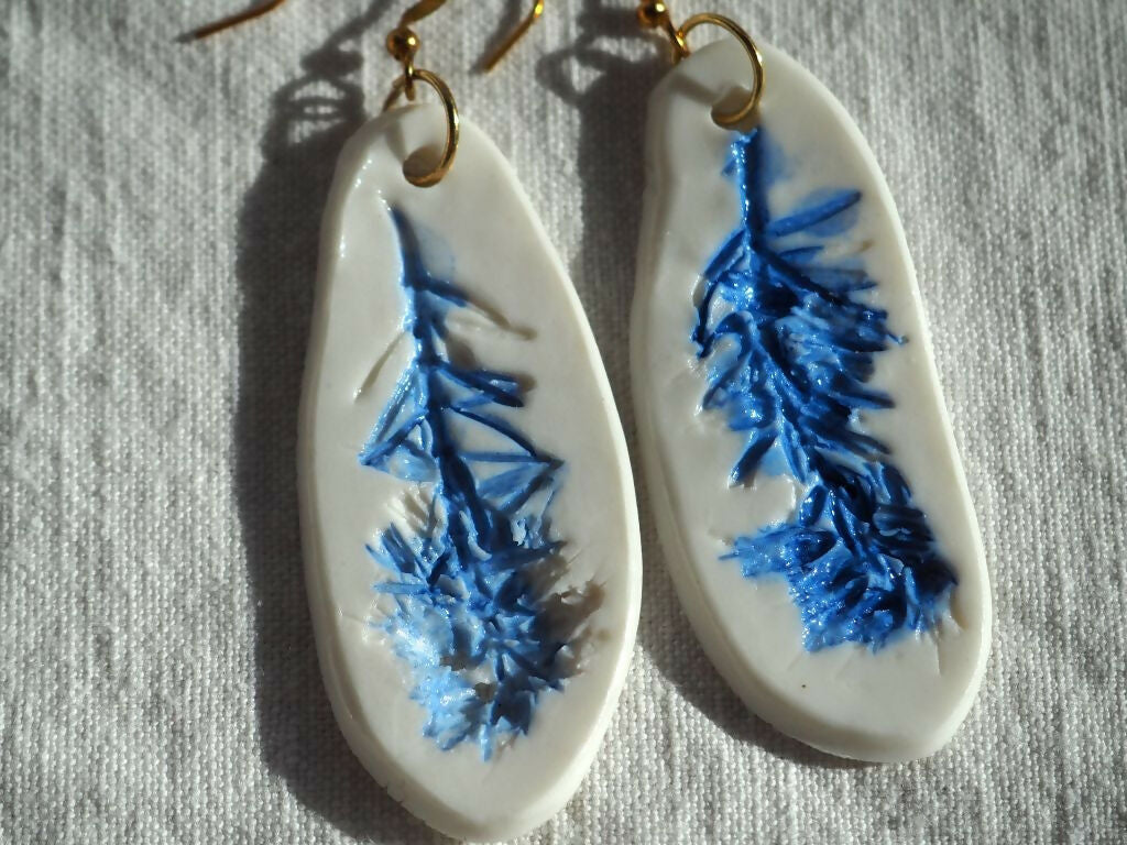 Boucles d'oreilles romarin