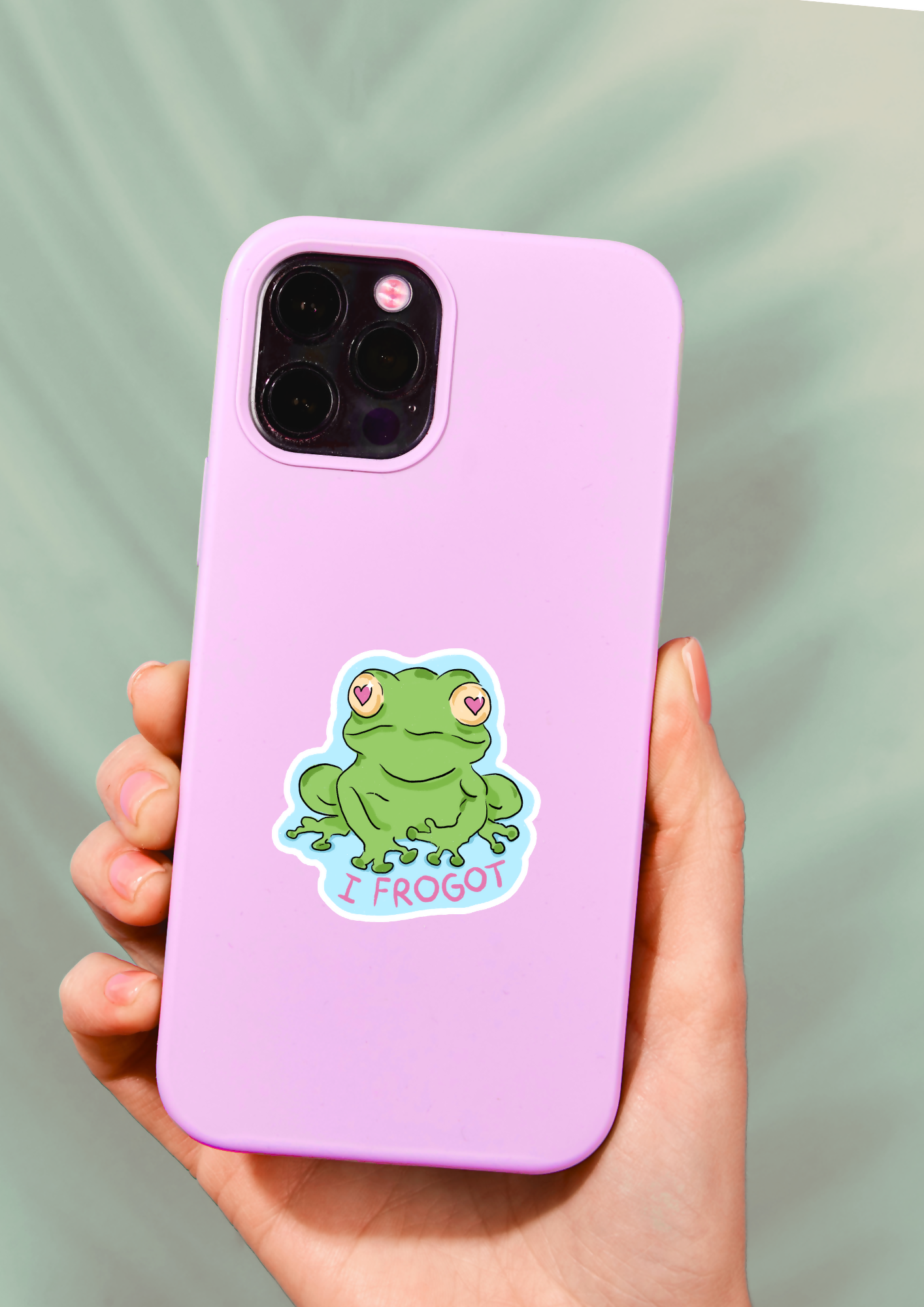 Sticker Grenouille " I Frogot"