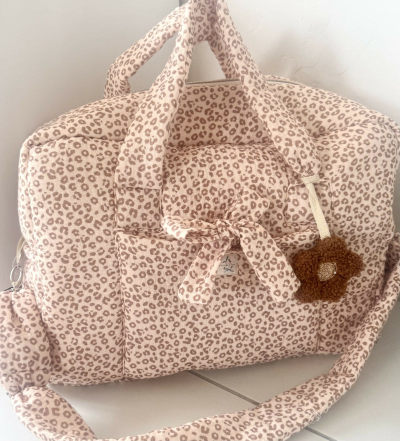 Sac à langer bébé multifonction – Sac maternité pratique – Sac à langer fait main – Grand sac de change