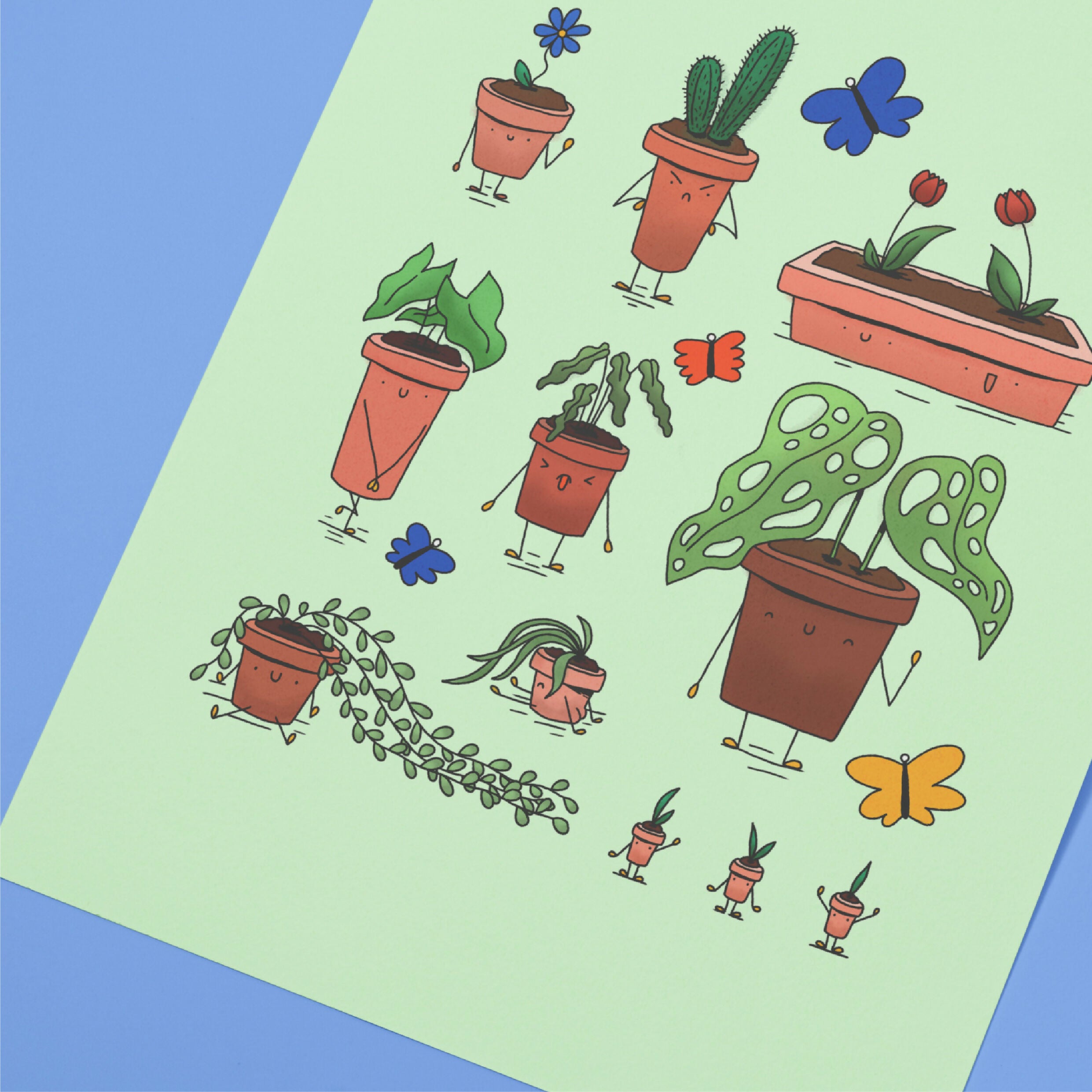 Les Potachous 🌿- Affiche 30X40