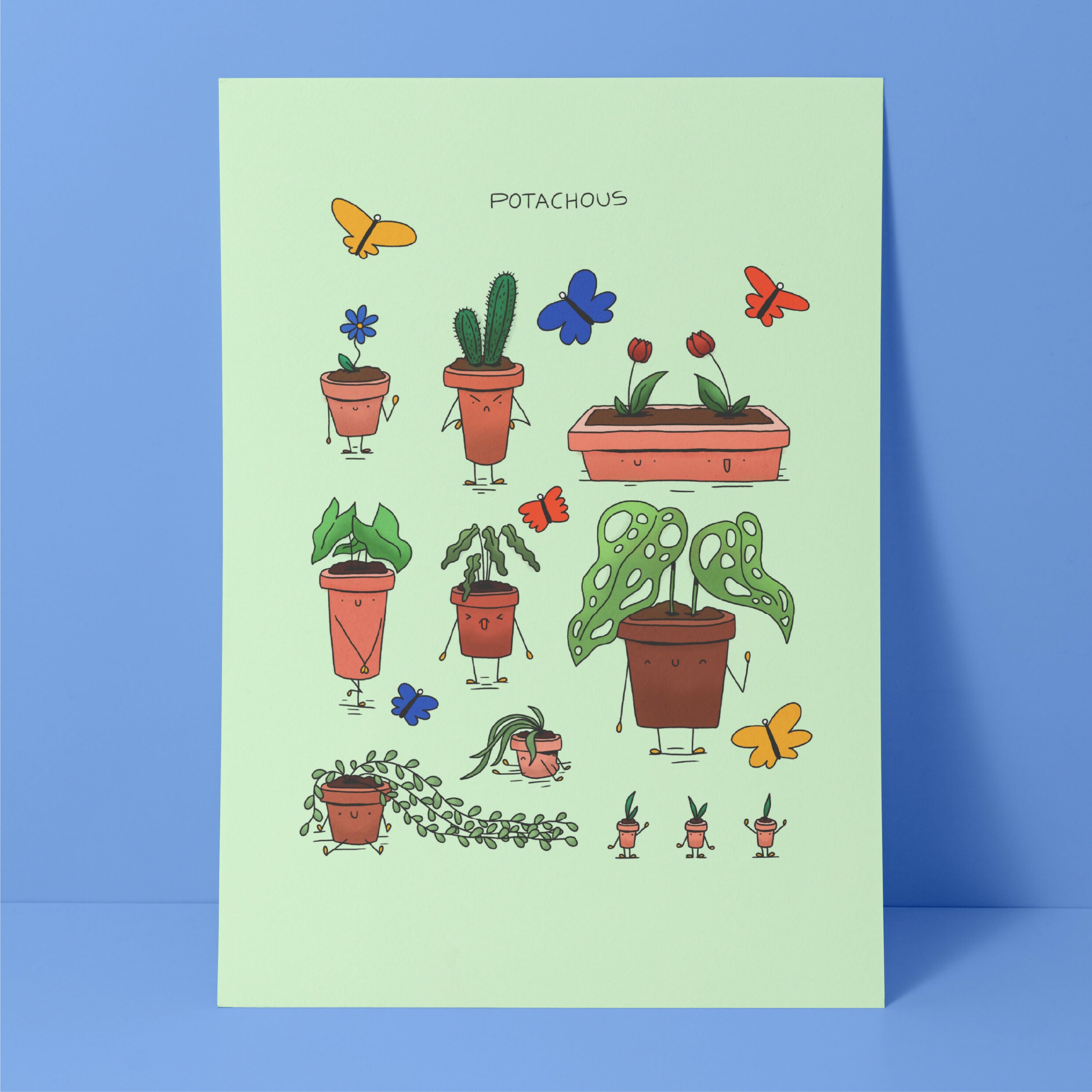 Les Potachous 🌿- Affiche 30X40