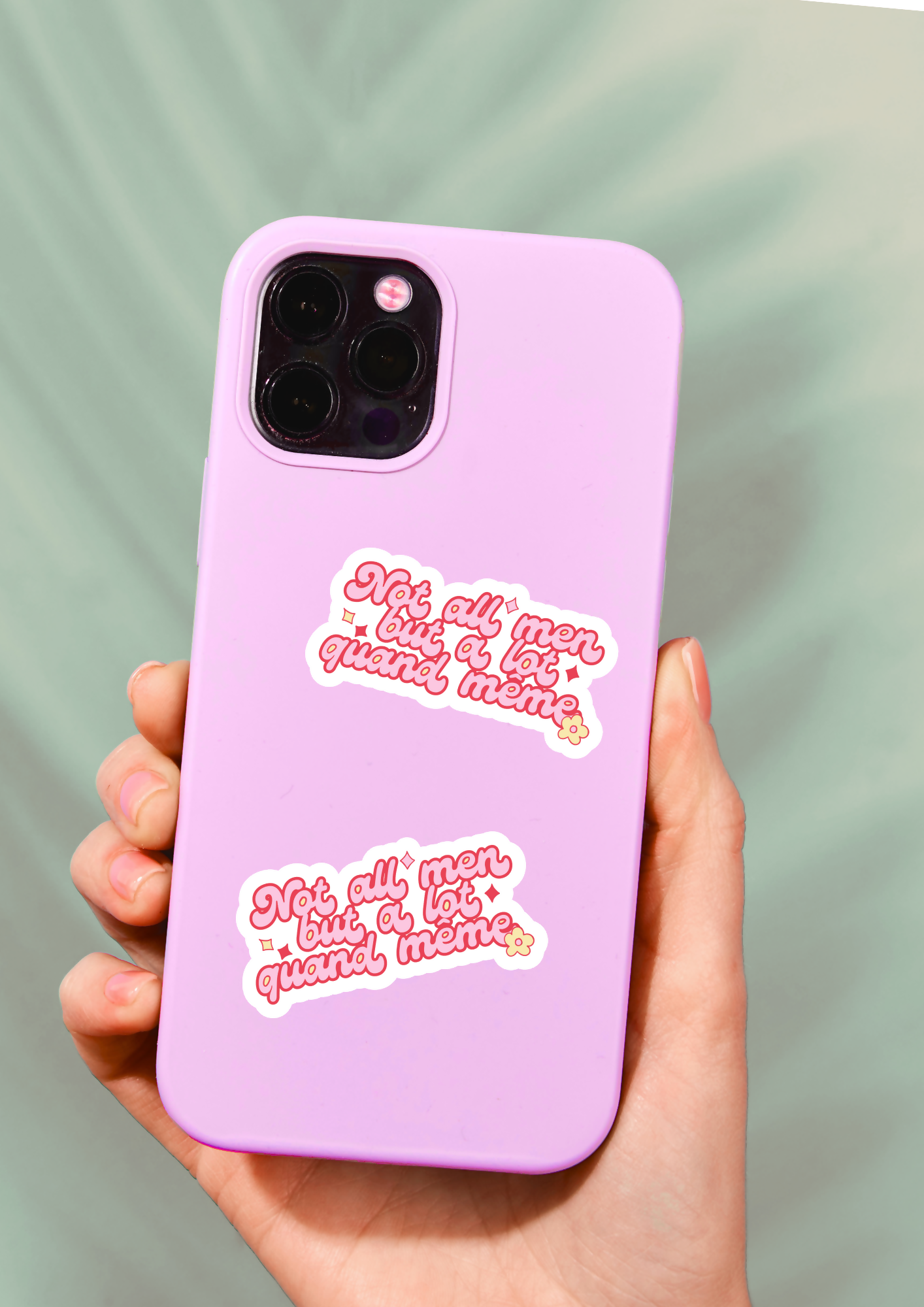 Stickers « Not all men but a lot quand même »
