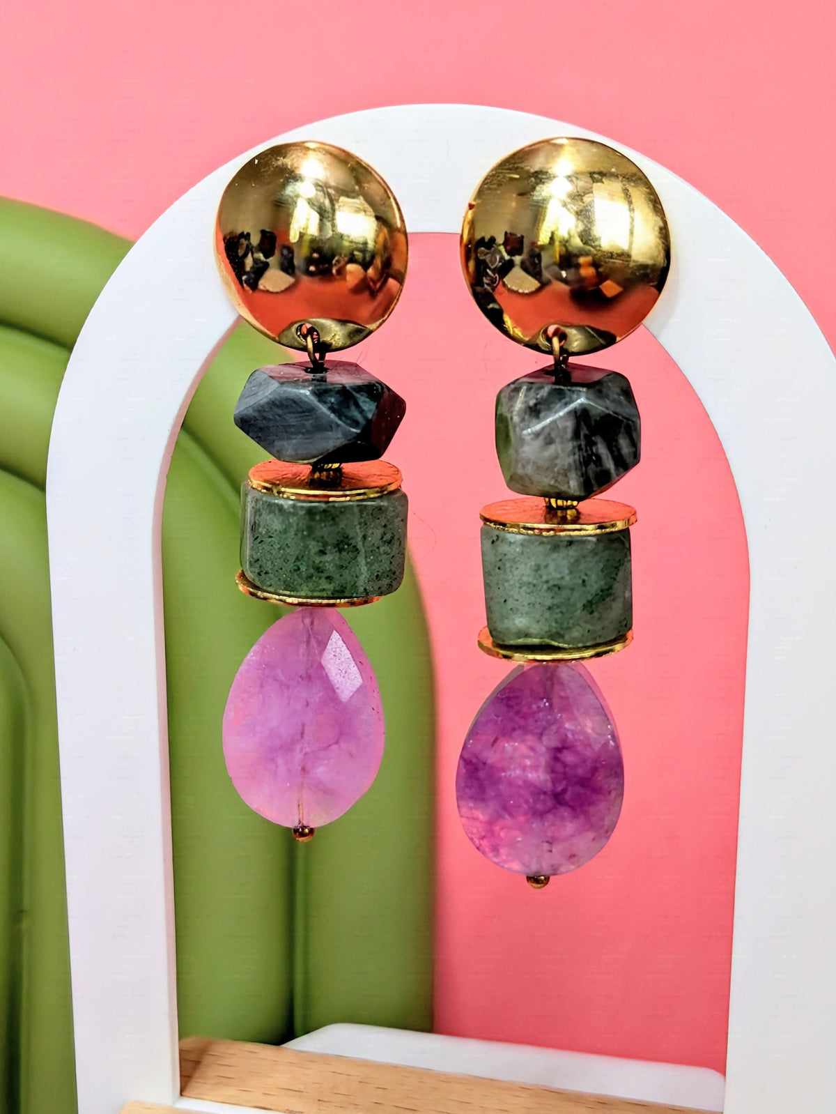 Boucles d'oreilles Nuria - améthyste